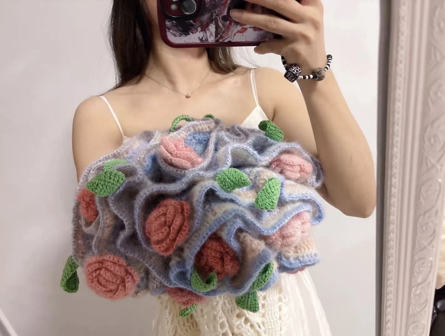 花束披肩, a crochet project shared by 洛洛