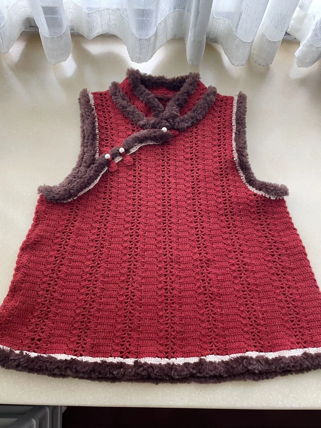 金禧拜年背心, a crochet project shared by 宝兔