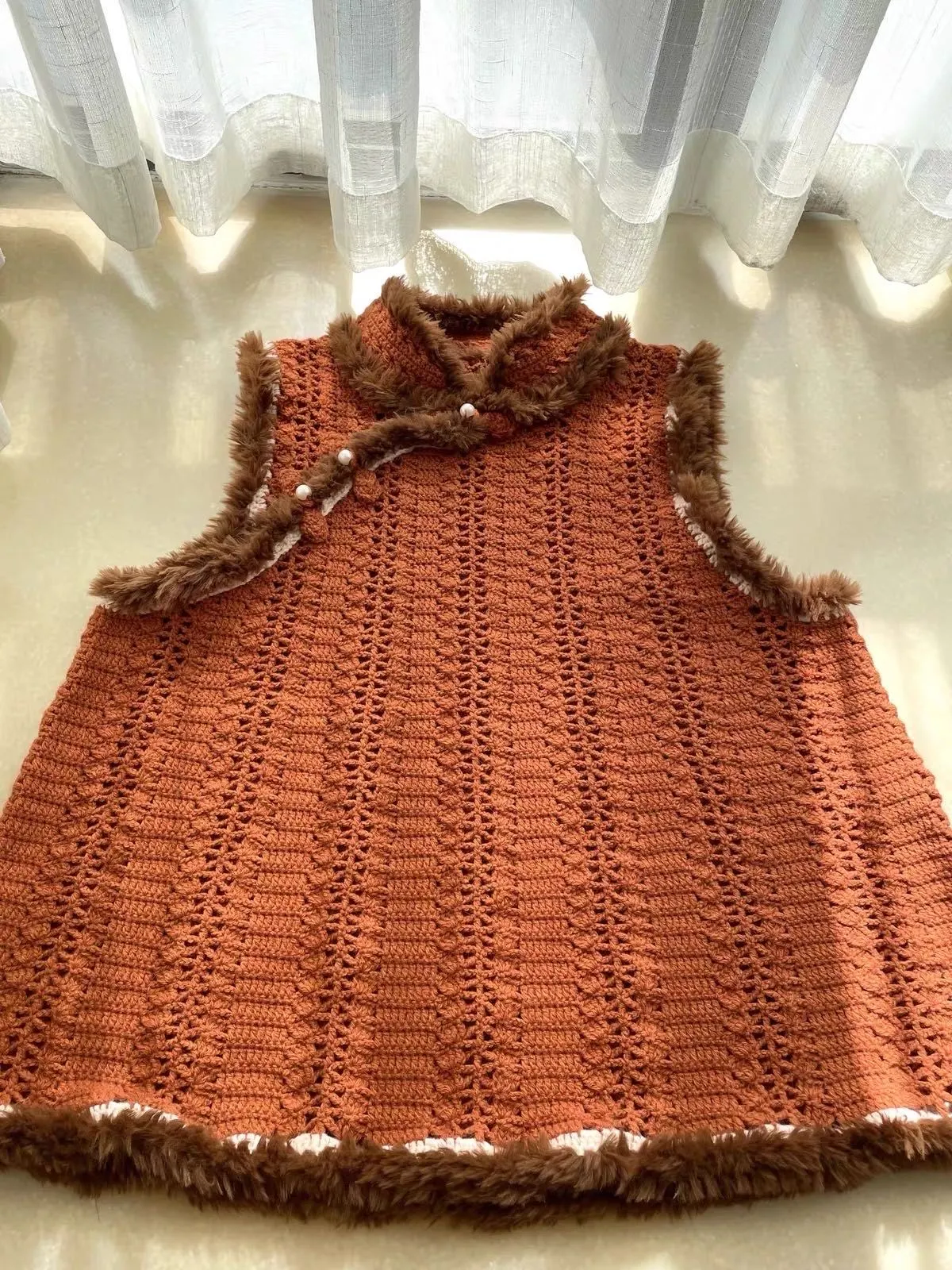 金禧拜年背心, a crochet project shared by 宝兔