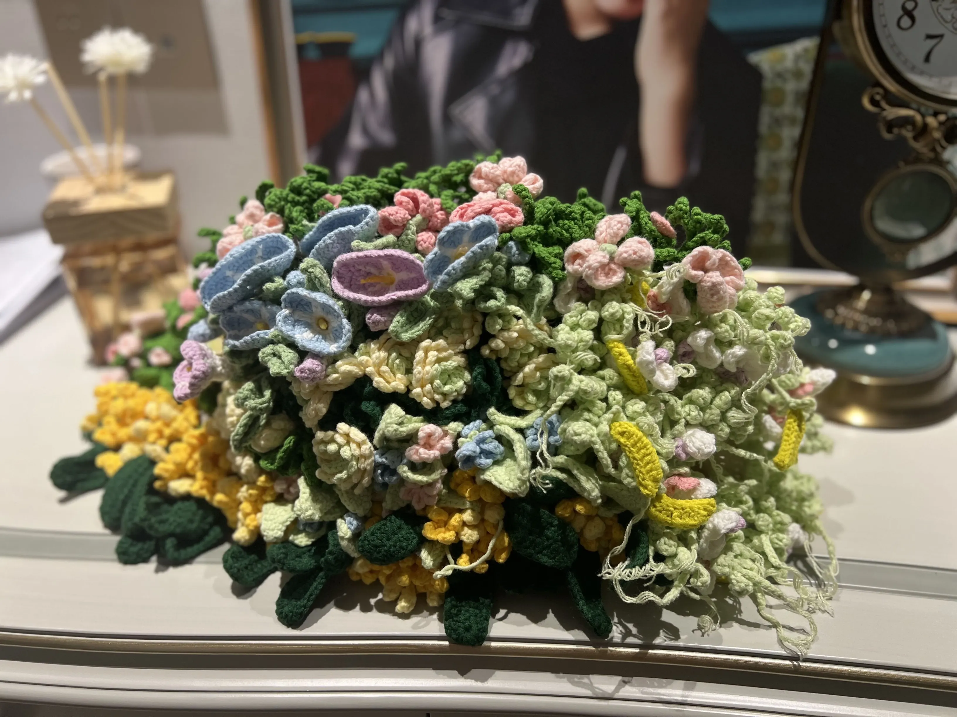 野趣花束毯, a crochet project shared by Community maker
