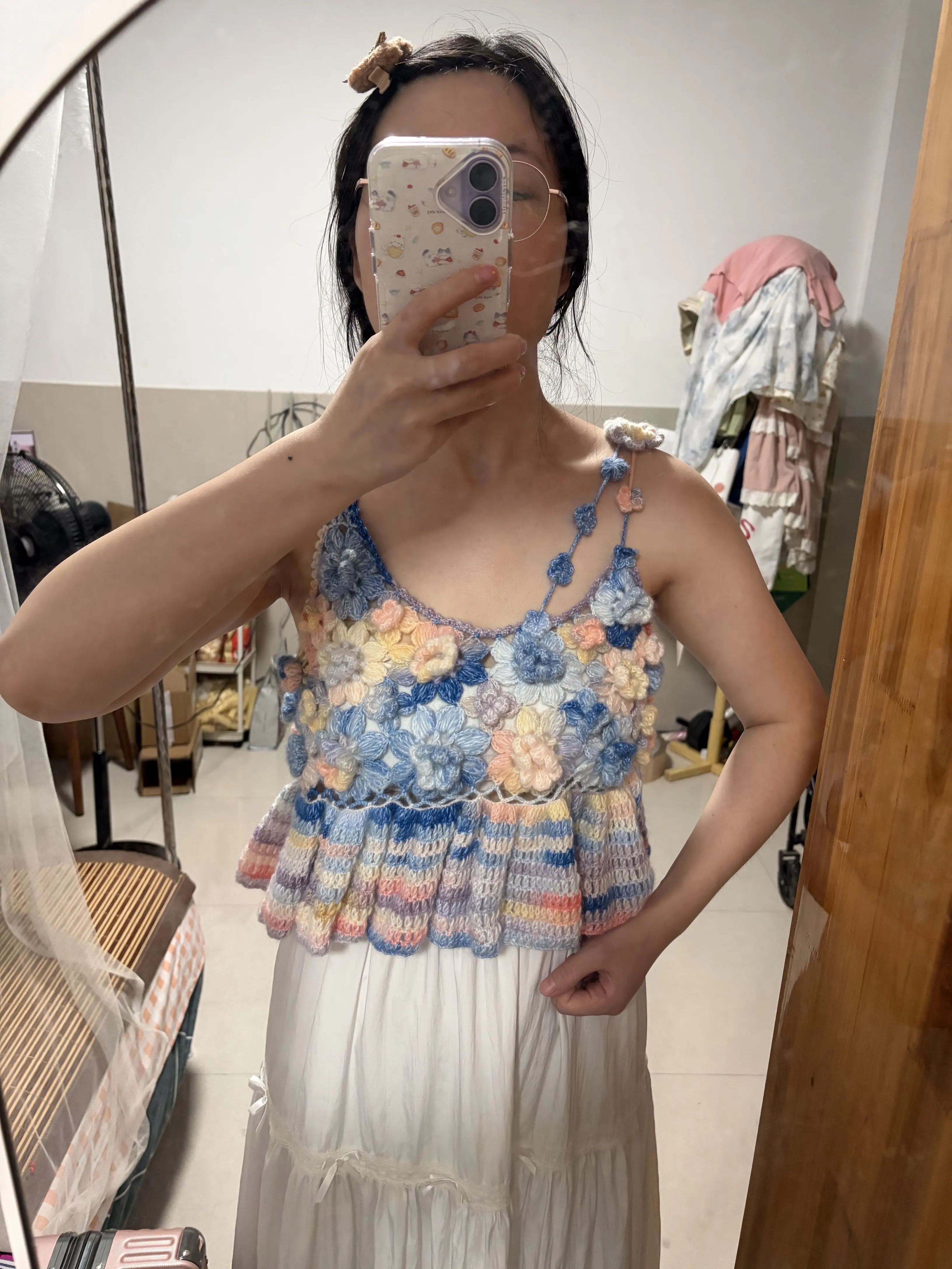 花兮吊带完成！, a crochet project shared by Community maker