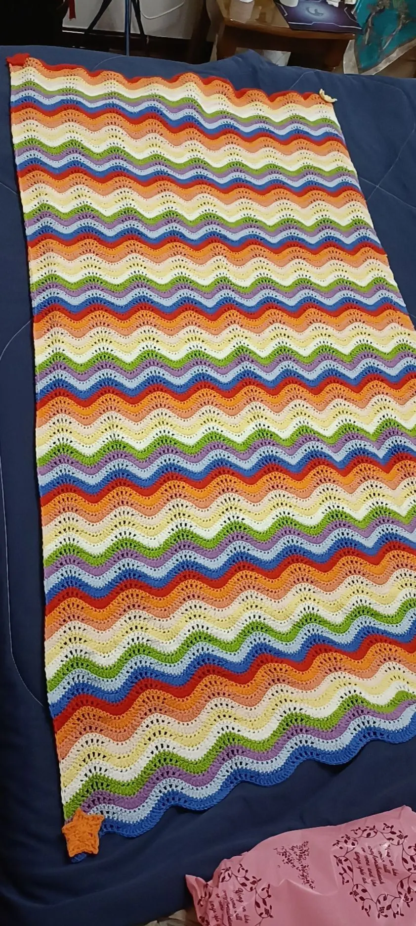 彩虹毯, a crochet project shared by 时光不语