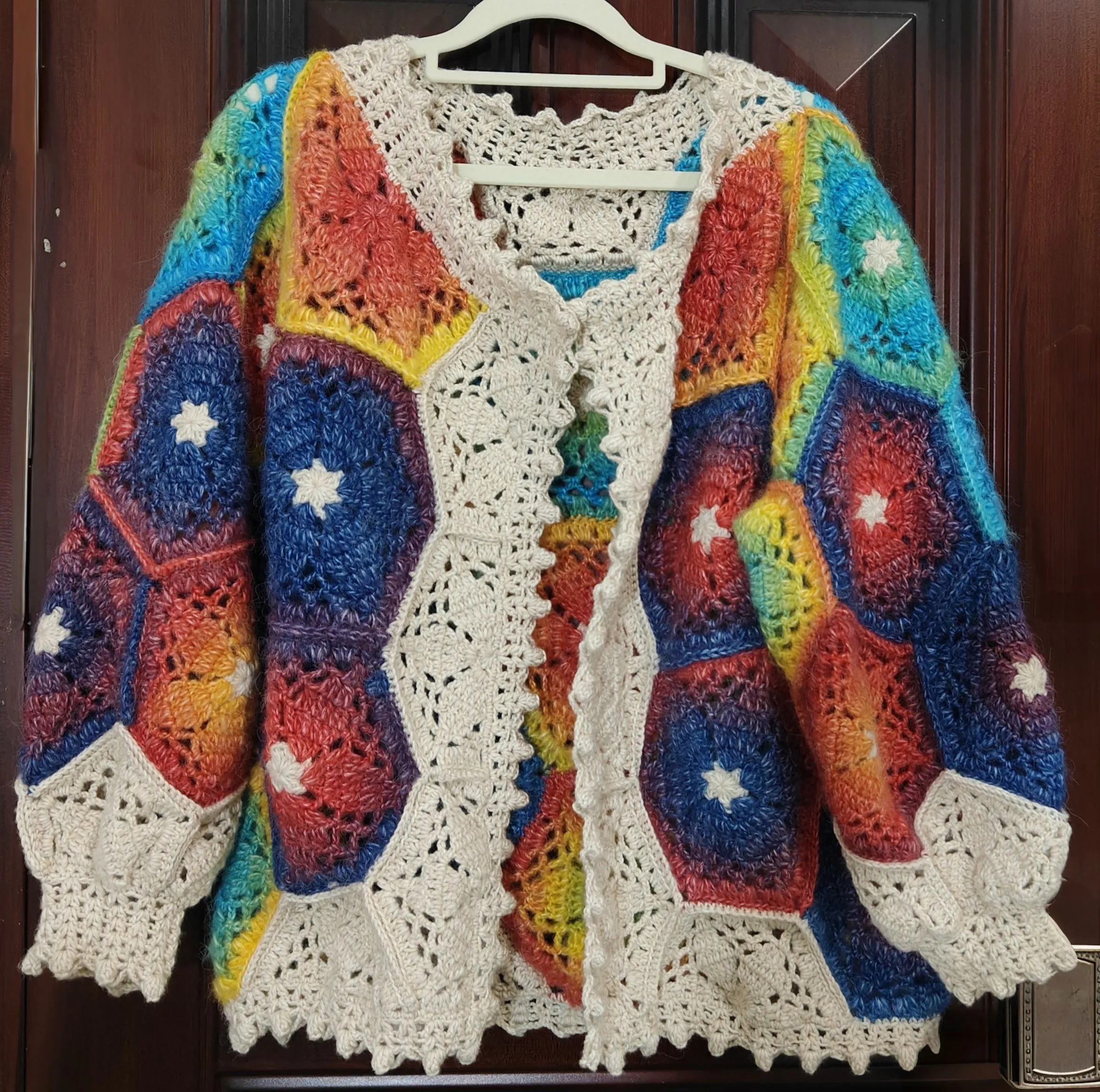 繁芜开衫-斑斓款, a crochet project shared by 青山不语