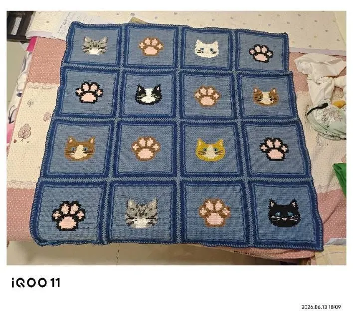 猫咪毛毯, a crochet project shared by Community maker