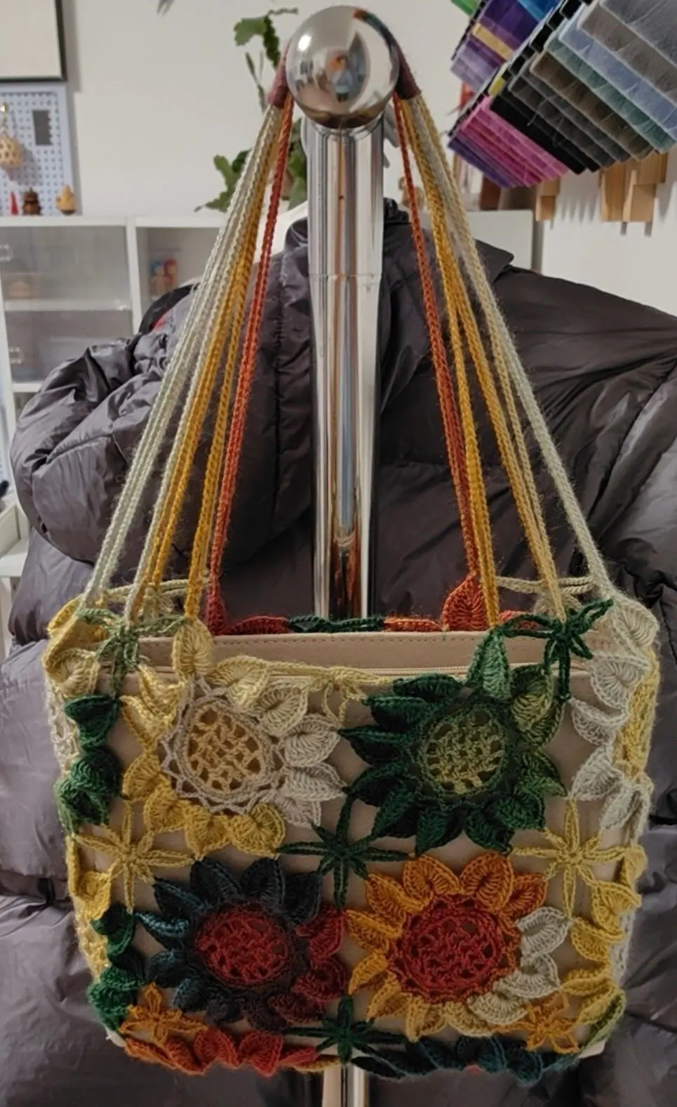 向日葵, a crochet project shared by 鱼 包包 编织