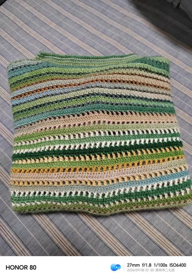 雨松开衫作业完成啦, a crochet project shared by 任性的娃娃脸儿