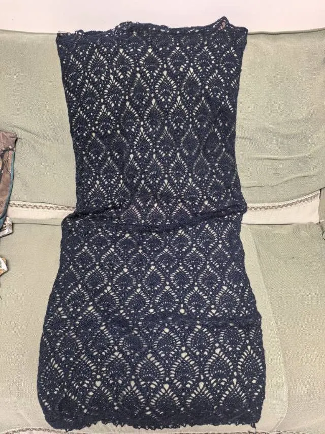 菠萝花披肩, a crochet project shared by 木槿人