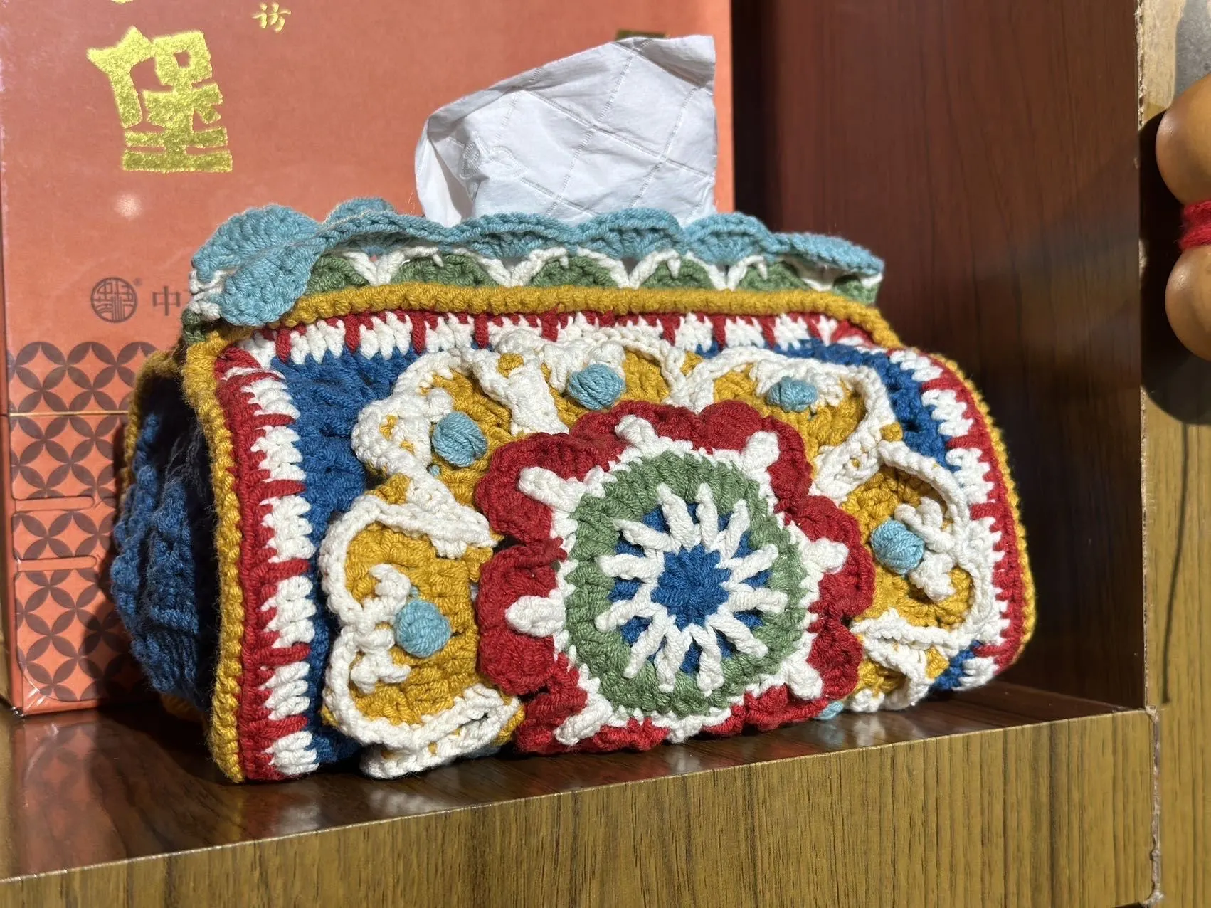 国风配色真的无敌,超级好看啊, a crochet project shared by Nono