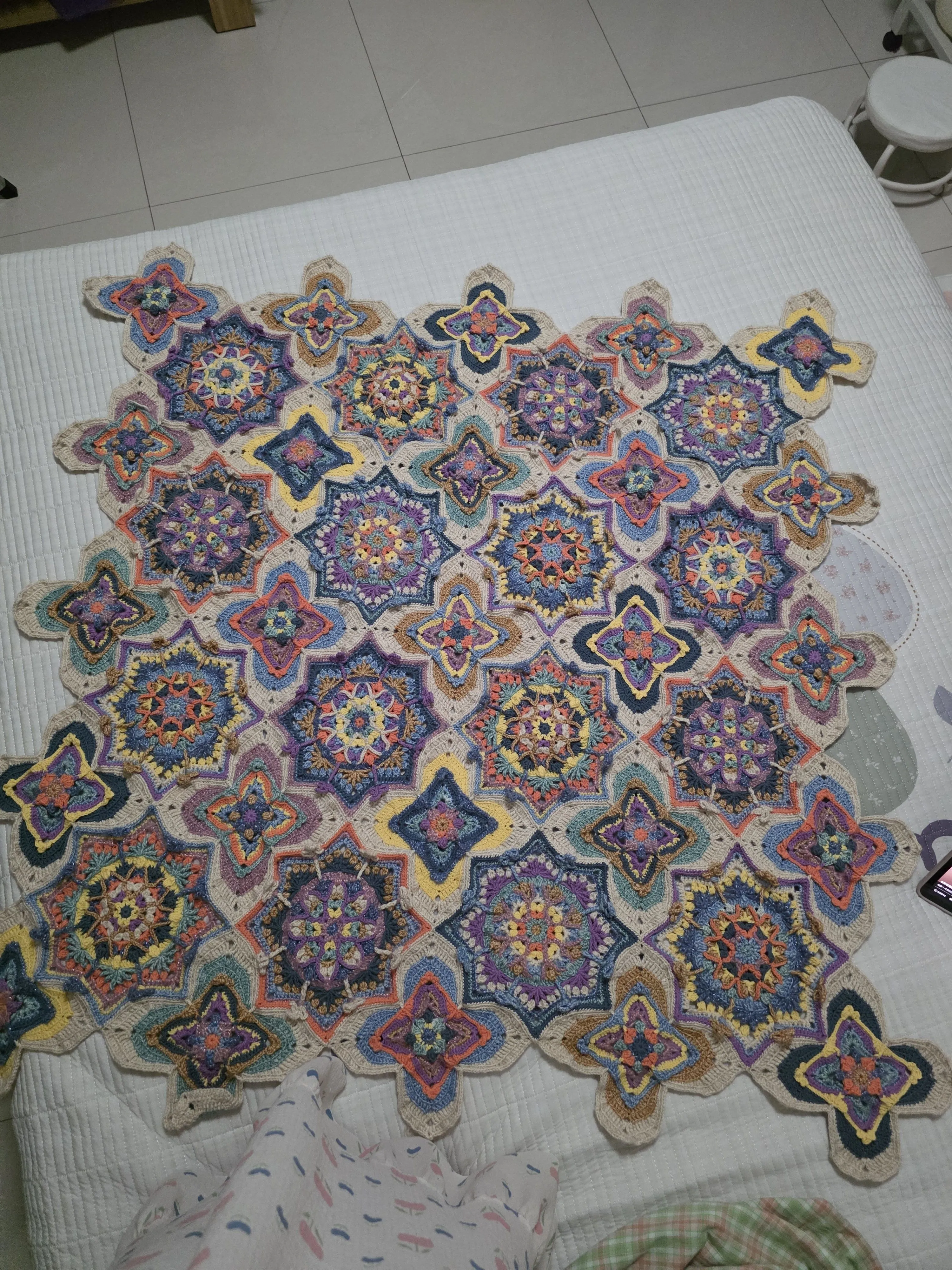 第一次钩织毯子, photo 1
