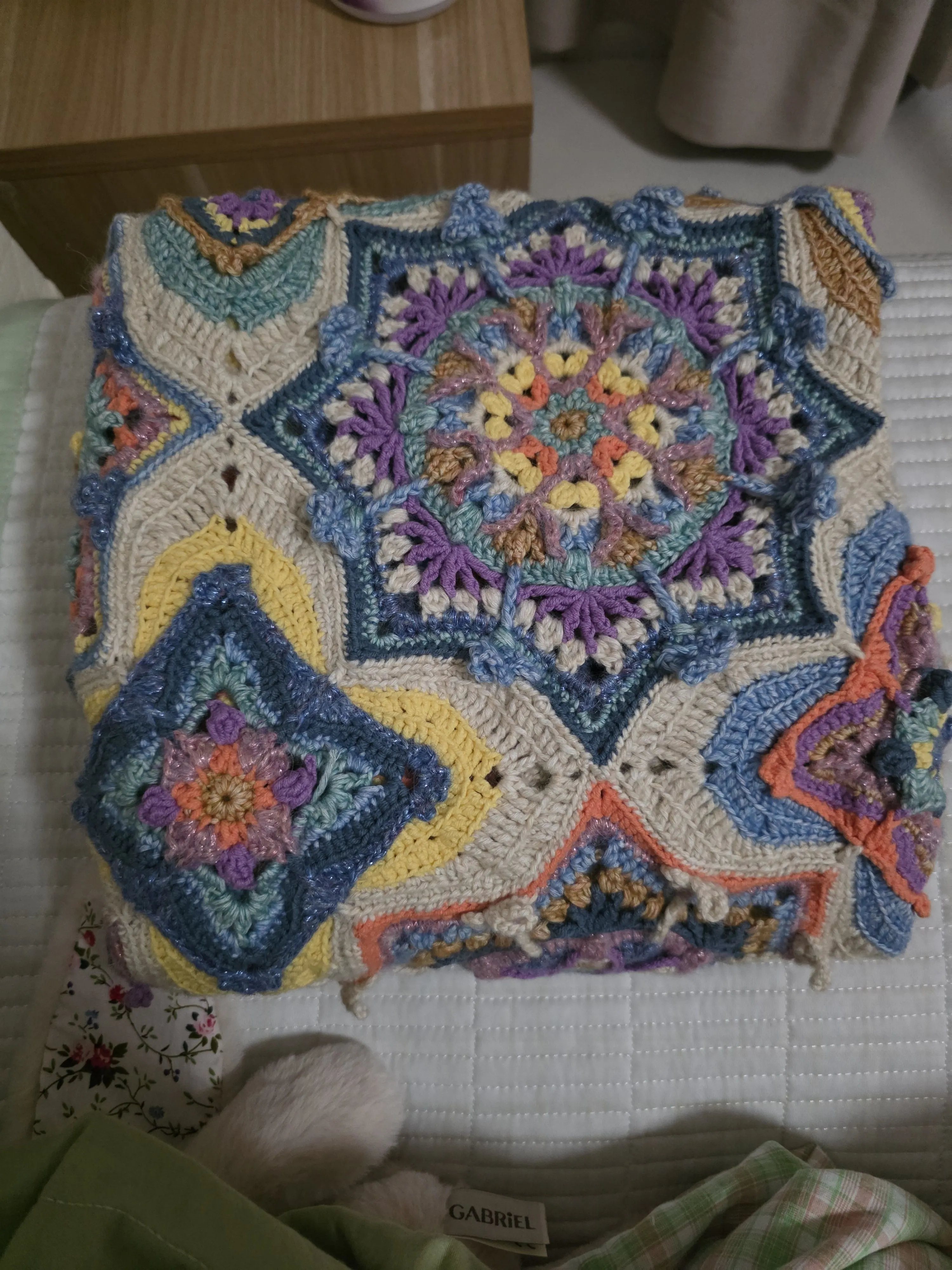 第一次钩织毯子, a crochet project shared by yuan