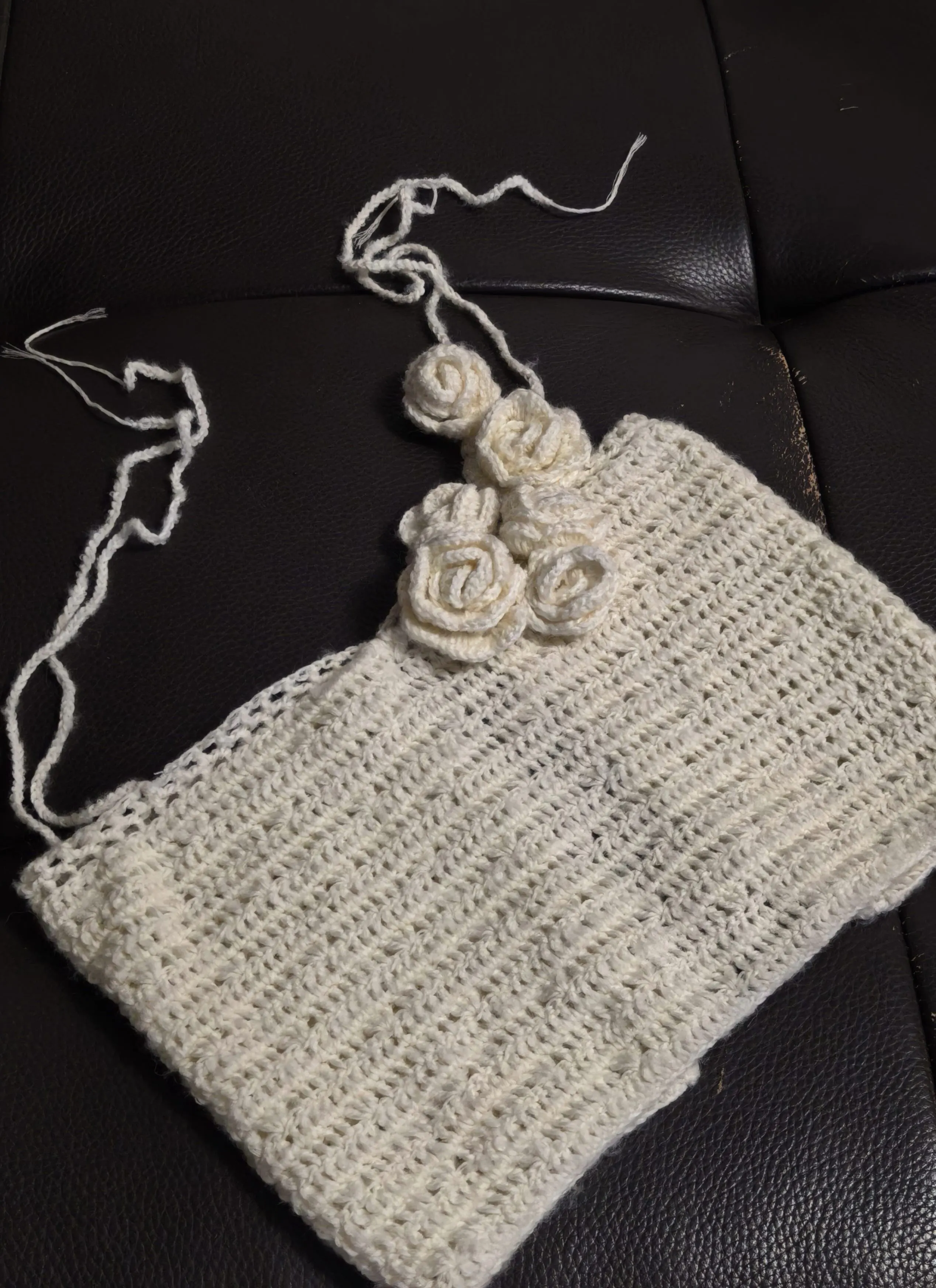 白茶吊带, a crochet project shared by 香水石斛