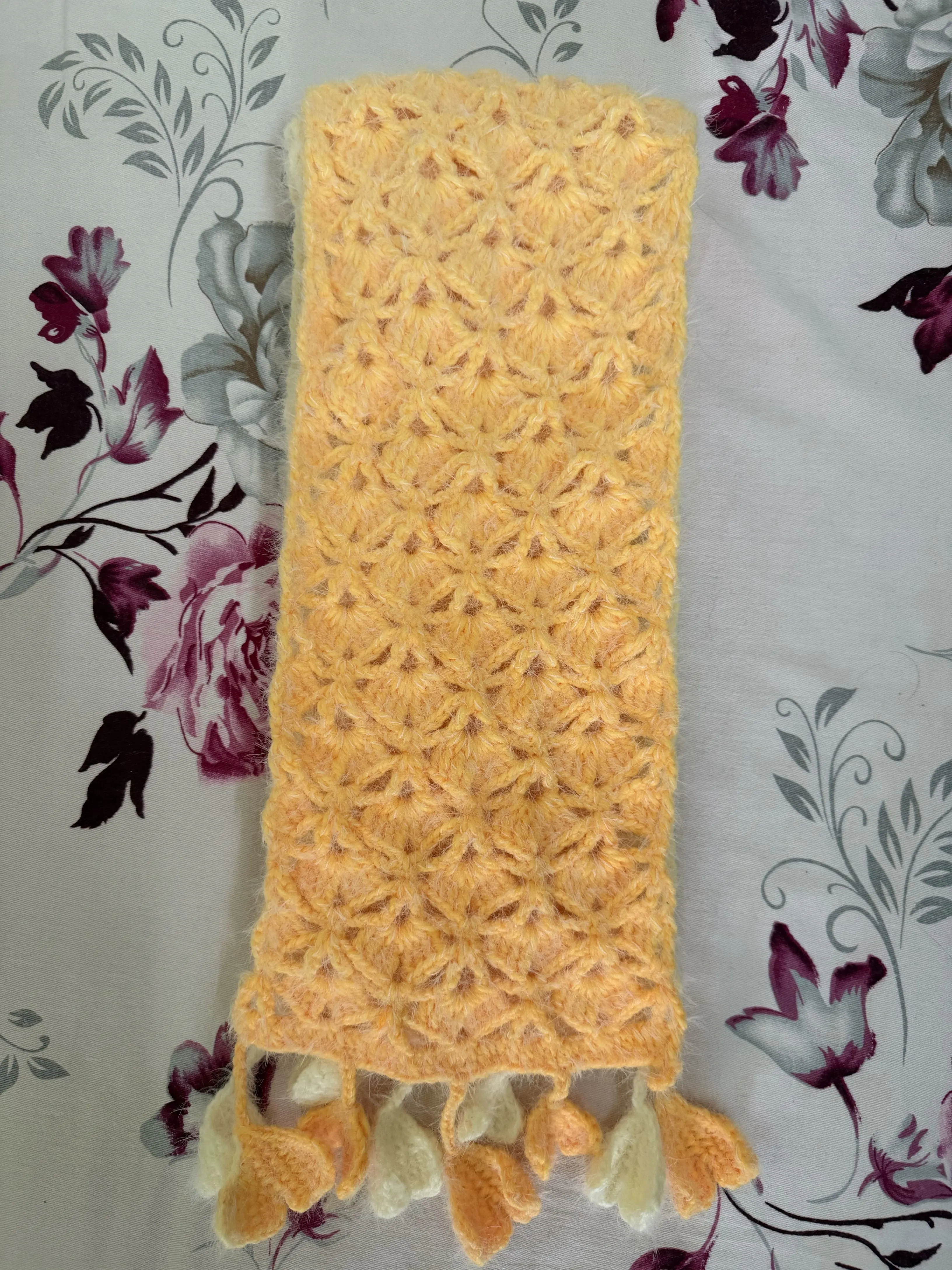 银杏围巾🧣, a crochet project shared by ziyan编织
