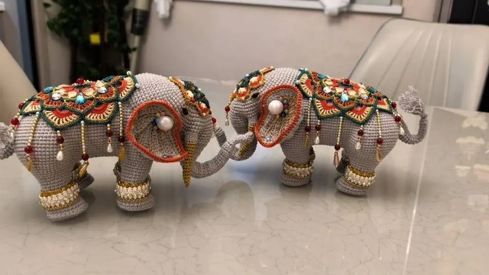 反正都是虐,那就一次虐两头象, a crochet project shared by 花花田~