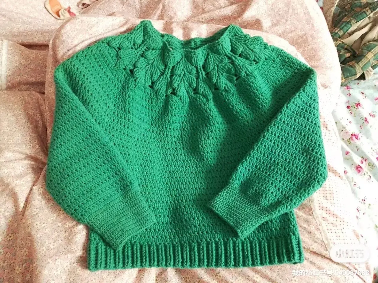 钩针悦己育克套头衫, a crochet project shared by 红玫瑰