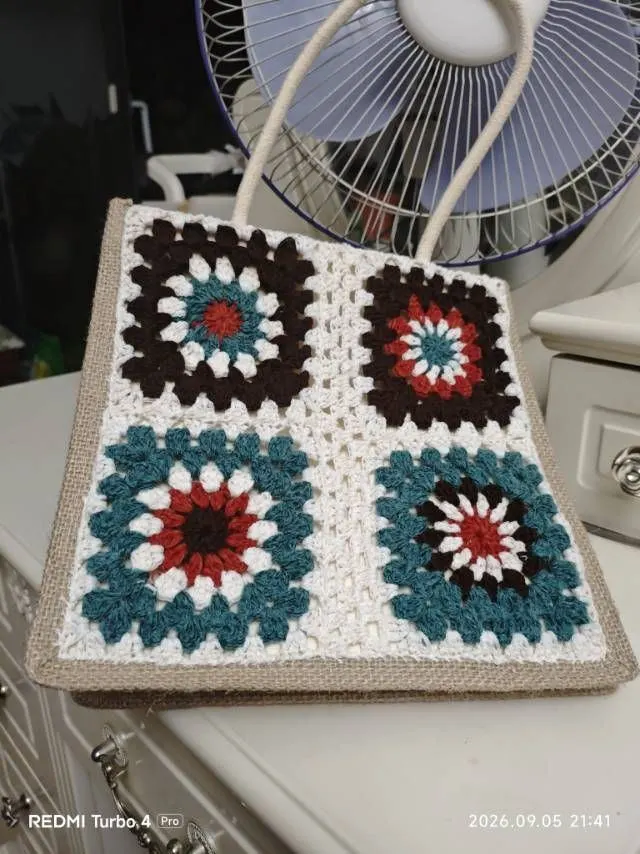 治愈的包包完成任务，很有成就感！, a crochet project shared by 读书，喝茶，养花