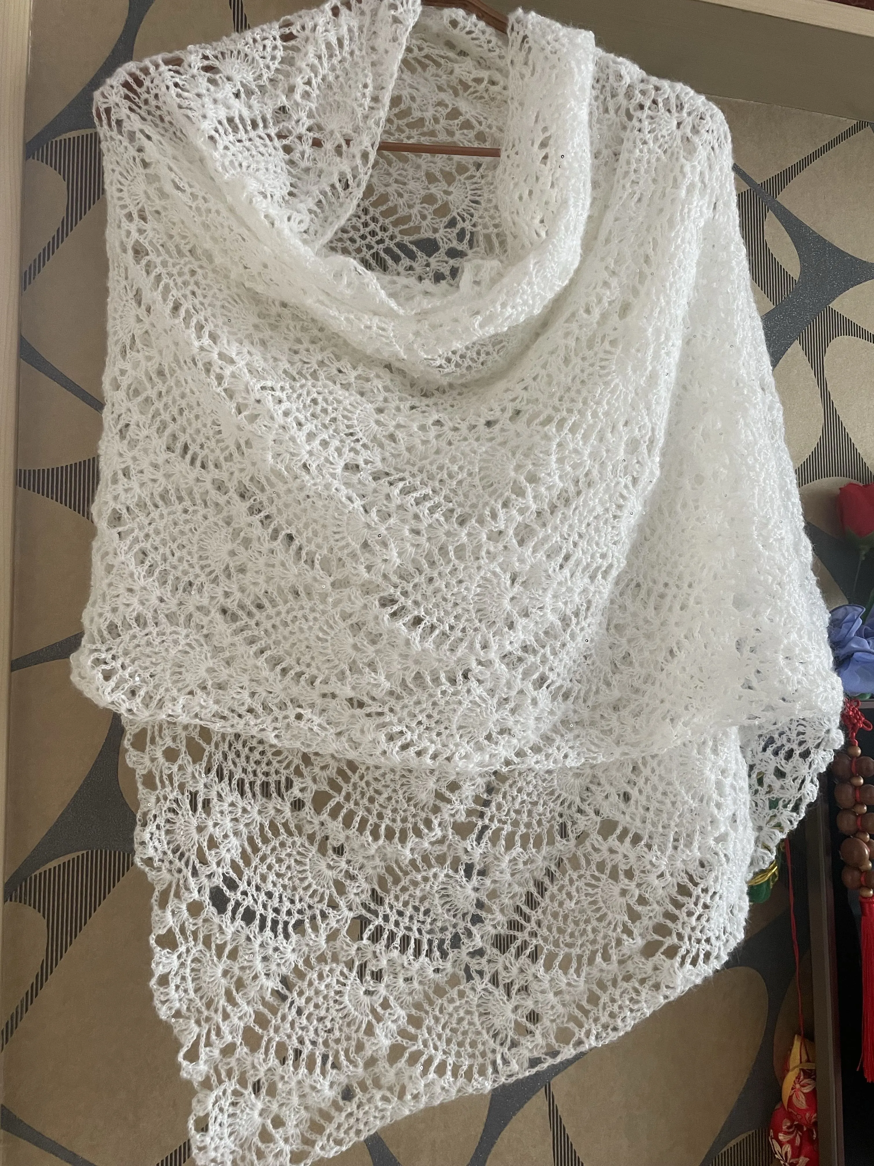 菠萝花披肩, a crochet project shared by 梅子