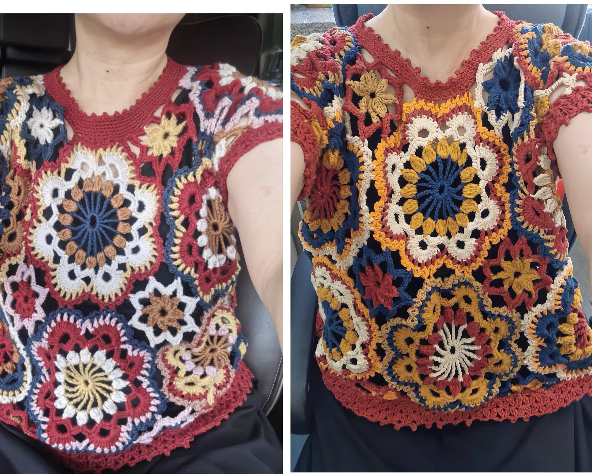 又换线织了一件, a crochet project shared by 织织不倦