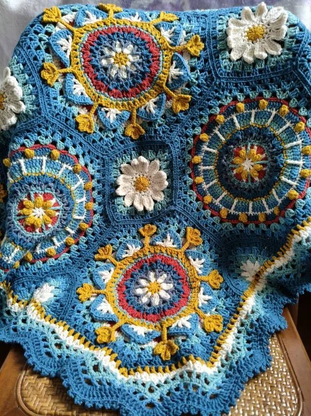拉韦纳拼花毯, a crochet project shared by 微信用户