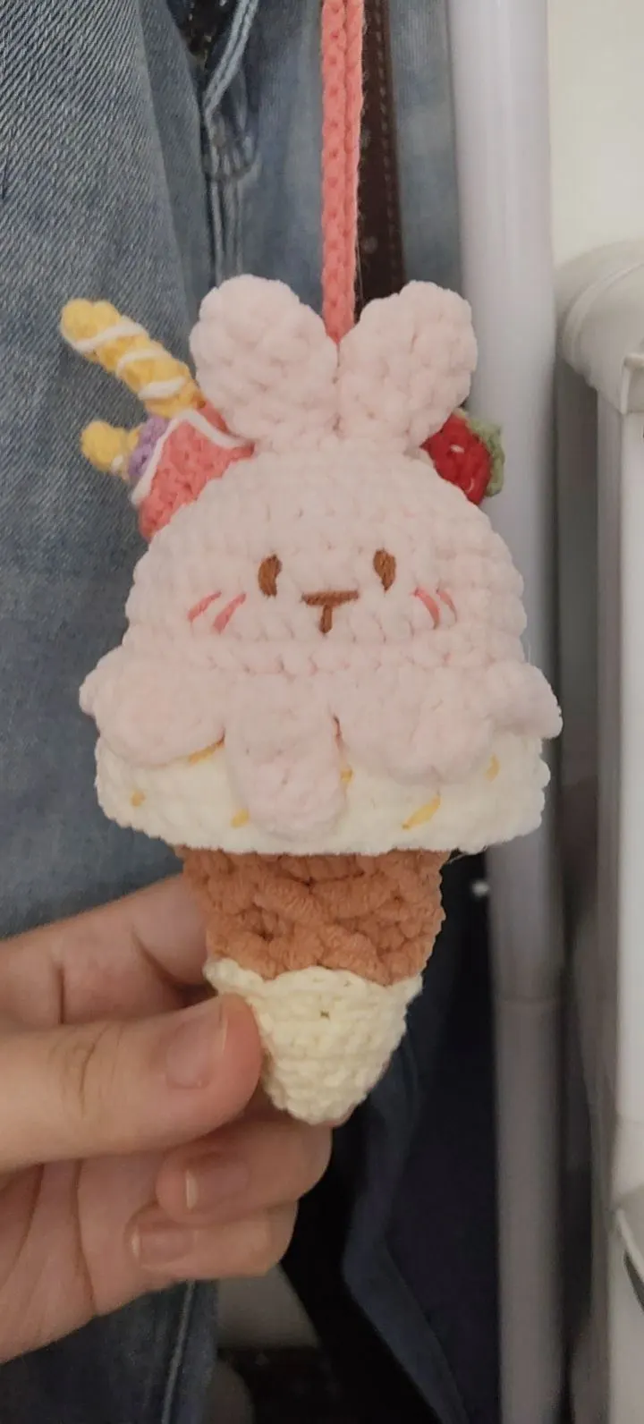 🐰兔兔甜筒蛋袋🐰, a crochet project shared by 天才菁玮