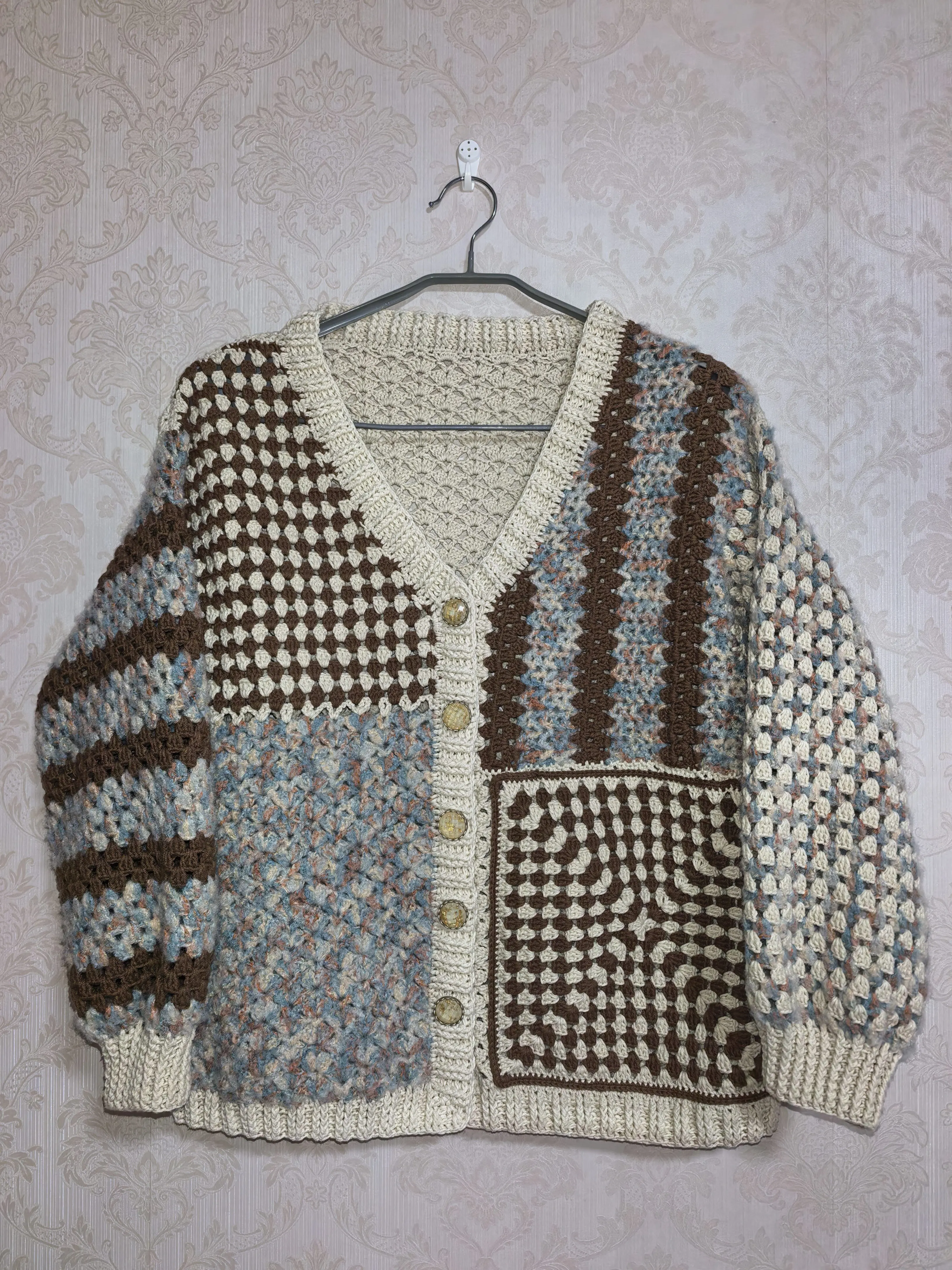 方简开衫, a crochet project shared by 旖旎