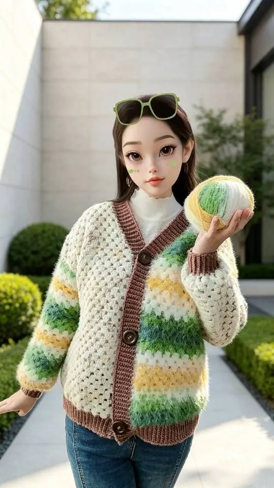 屿光开衫, a crochet project shared by 织