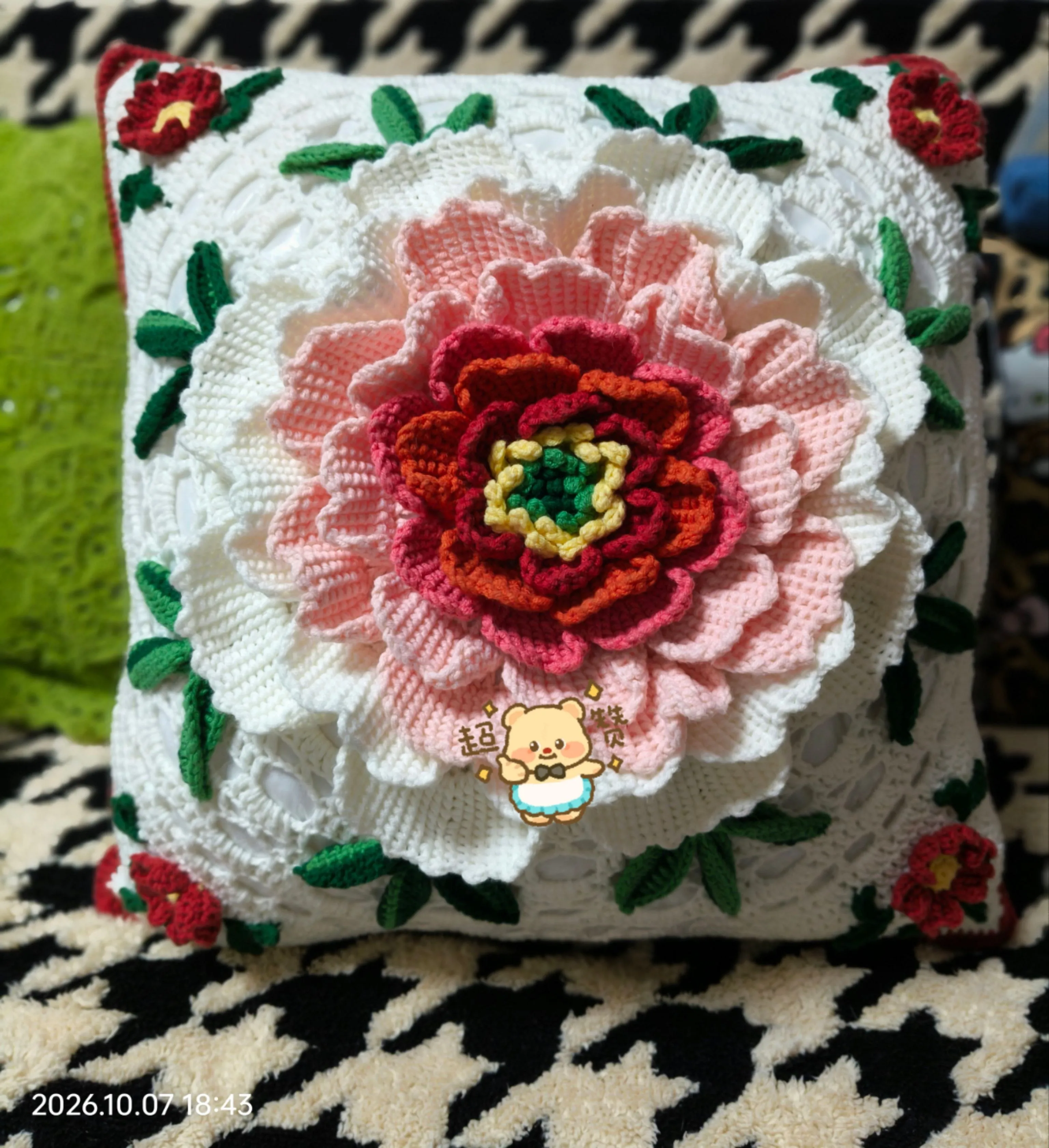牡丹花抱枕！真喜庆啊！！！, photo 1