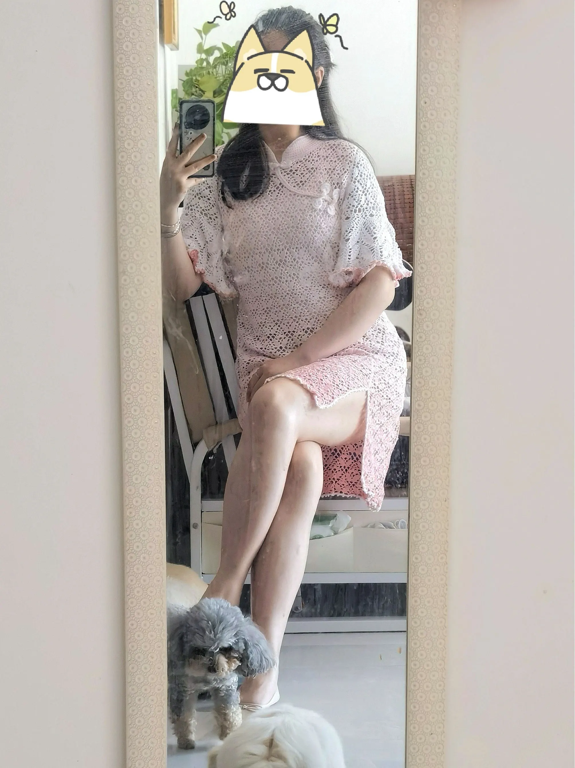 做了点改动的芝兰旗袍, a crochet project shared by 大魔王一动不动