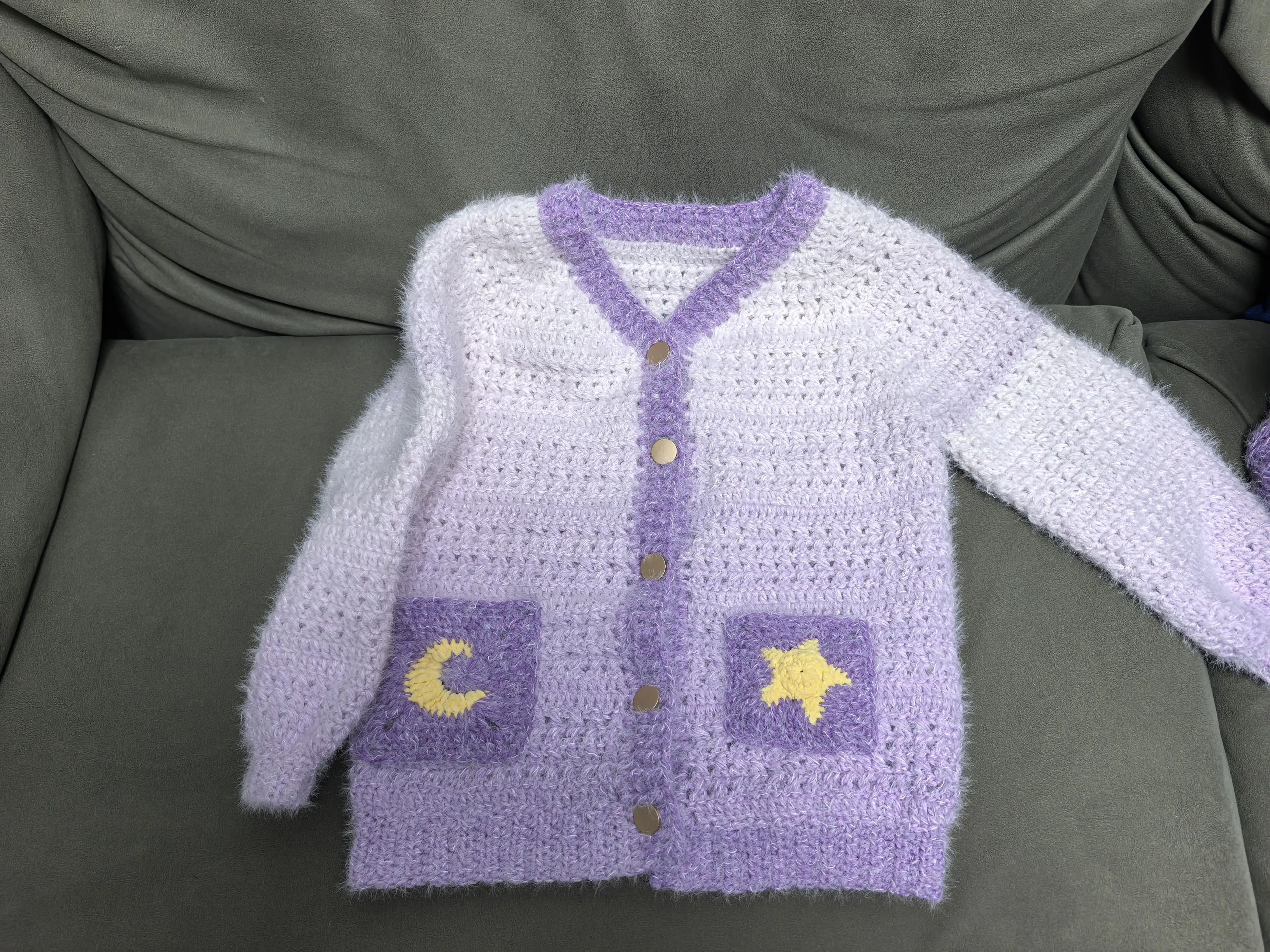 星月款开衫, a crochet project shared by 小猪 不是佩奇