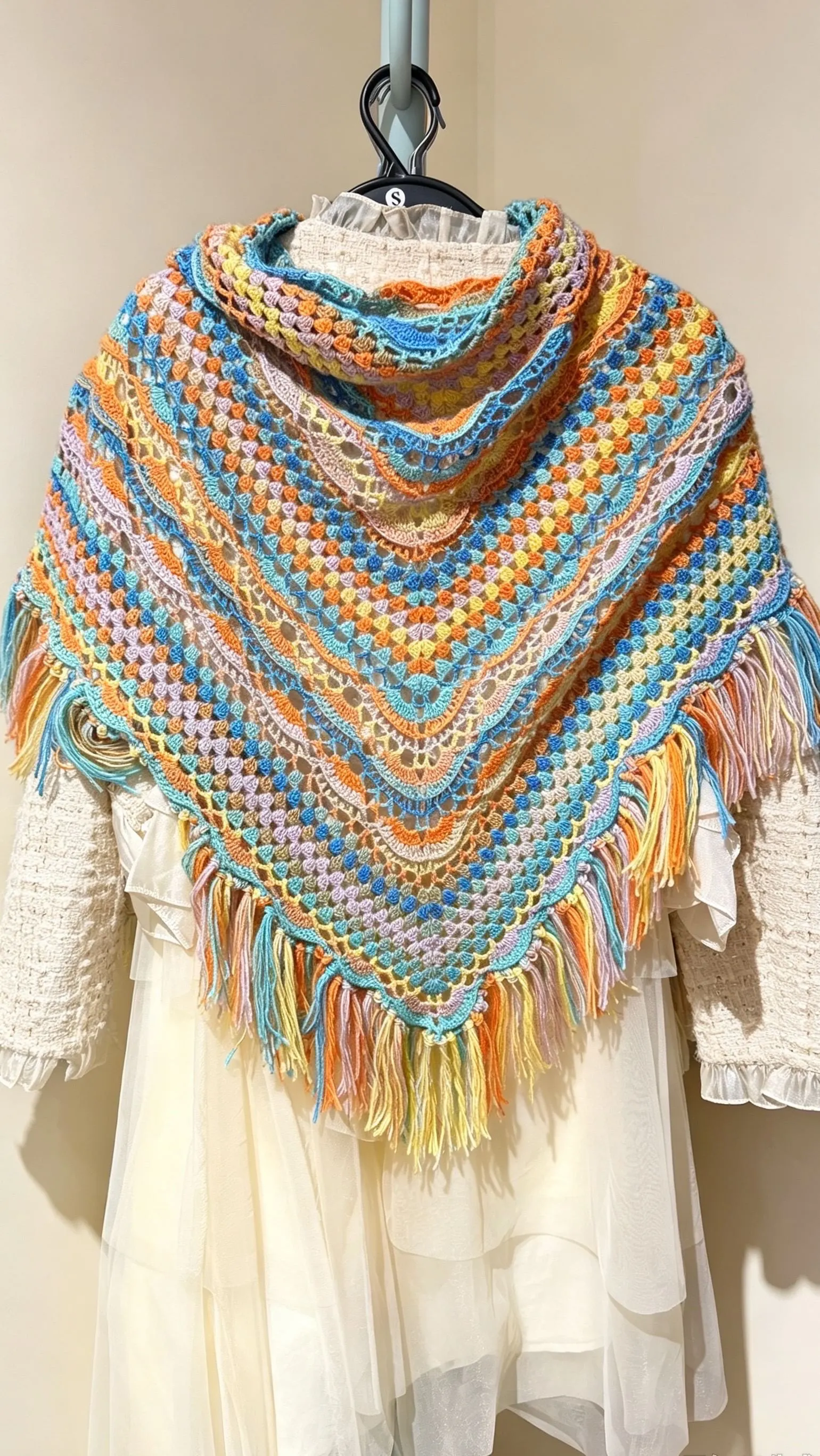 第一次勾披肩, a crochet project shared by Aimee