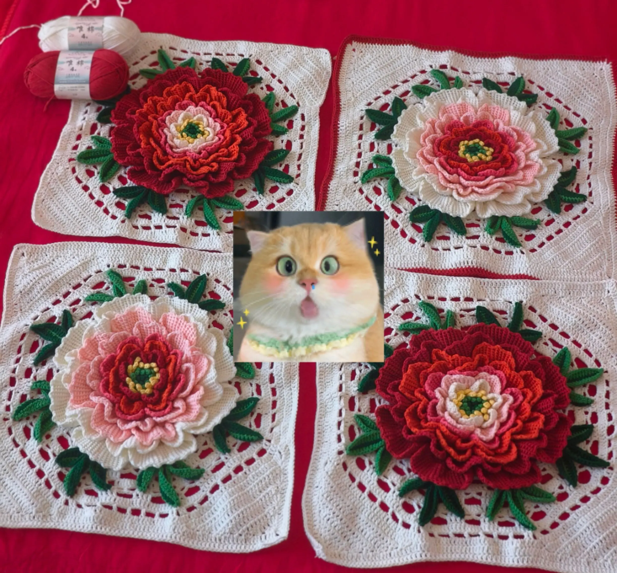 真喜庆啊！😍, a crochet project shared by ꧁༺慧༻꧂