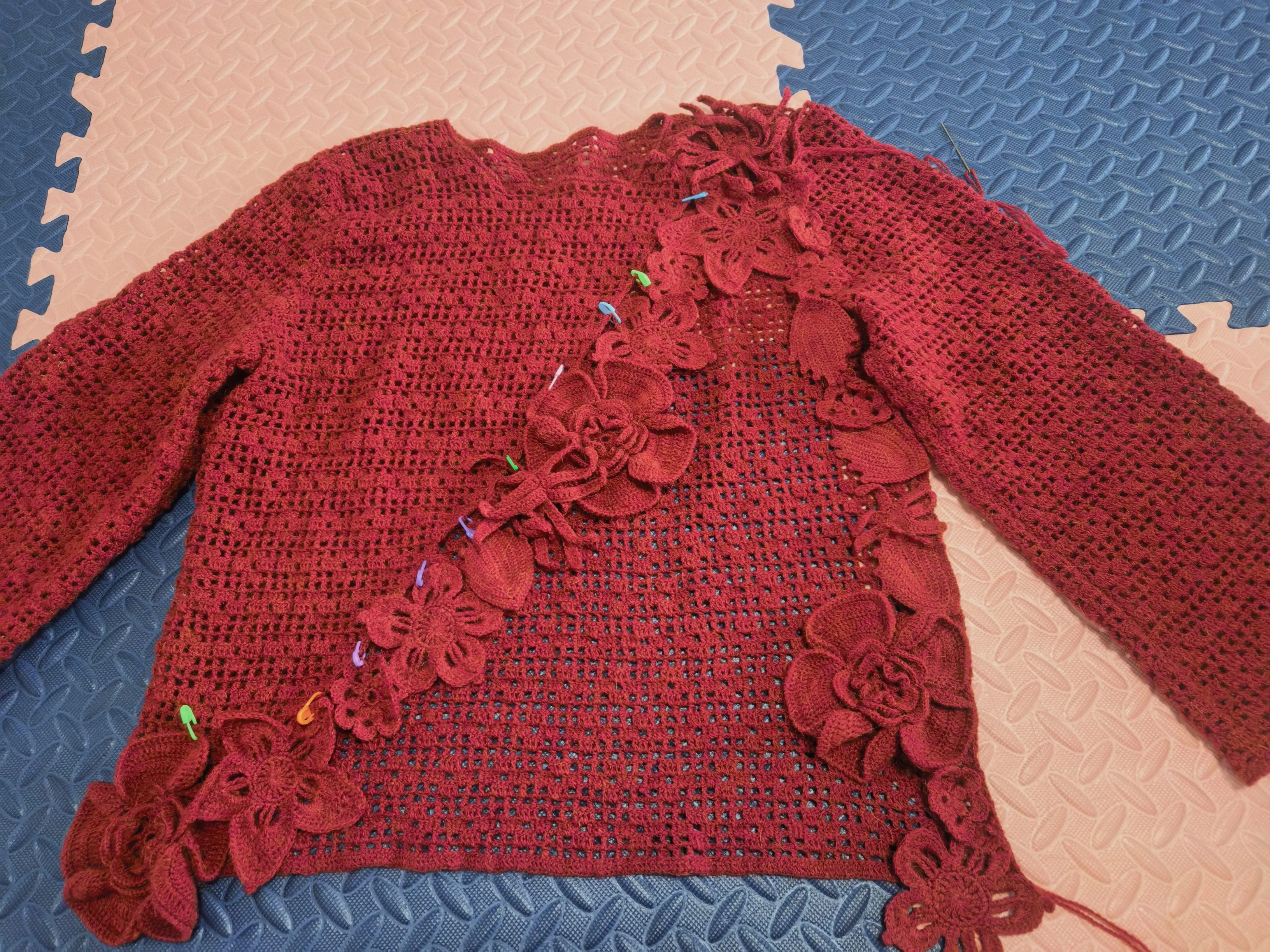 钩织毛衣, a crochet project shared by 静静