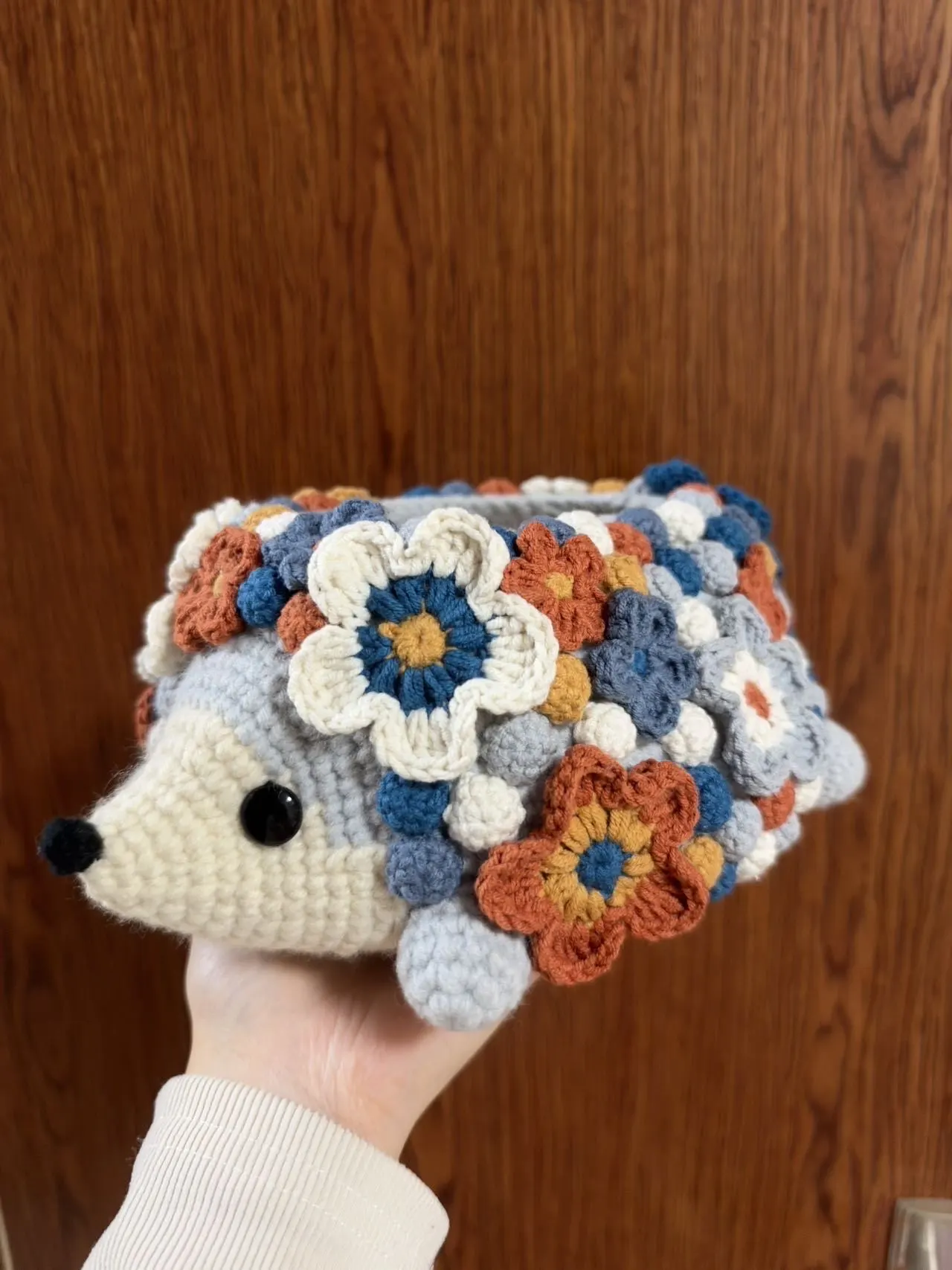 小刺猬纸巾盒, a crochet project shared by 团团囡囡