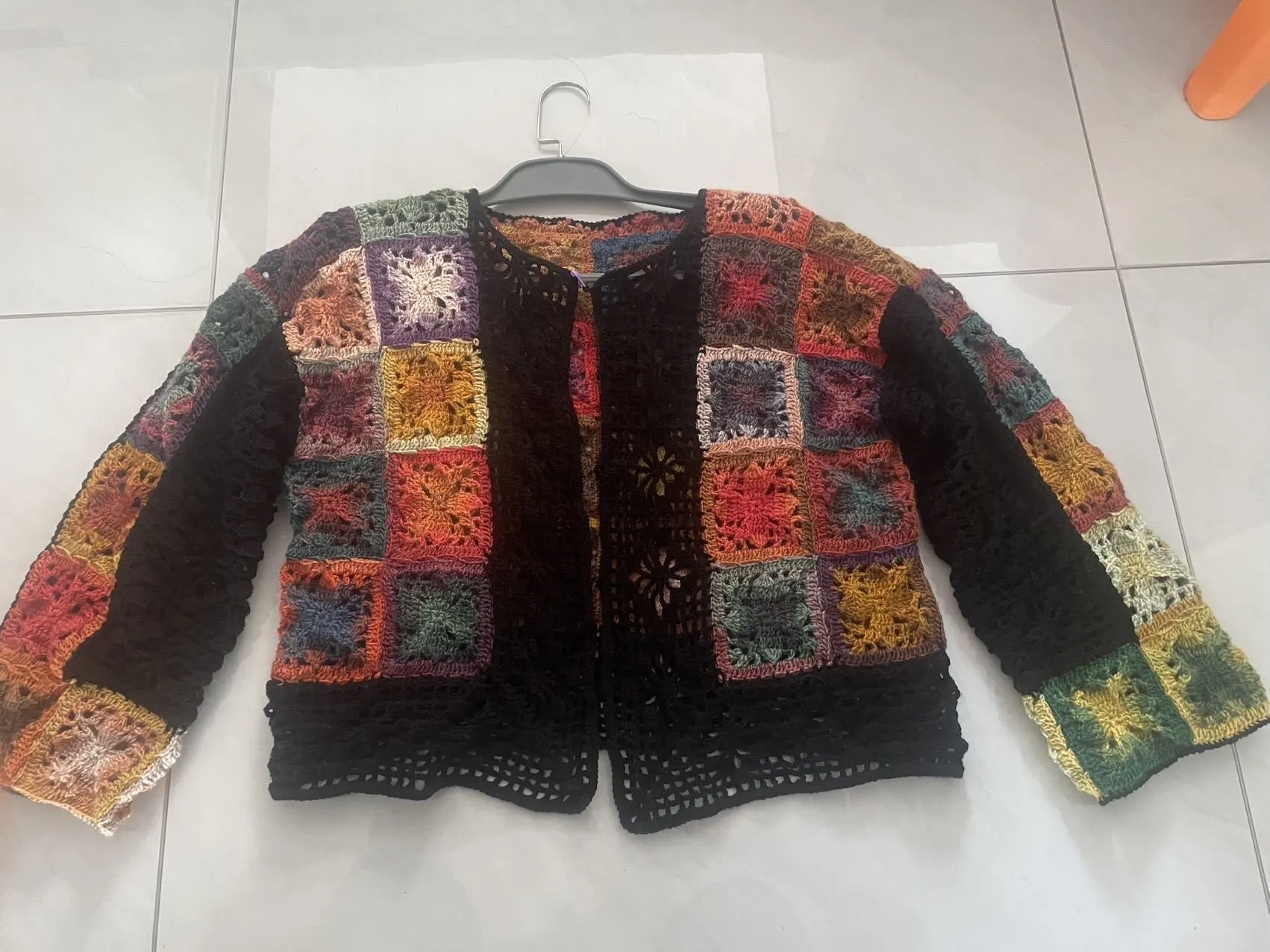 用6个披肩剩的线勾的衣服, a crochet project shared by 💋晓嬌吖🐰