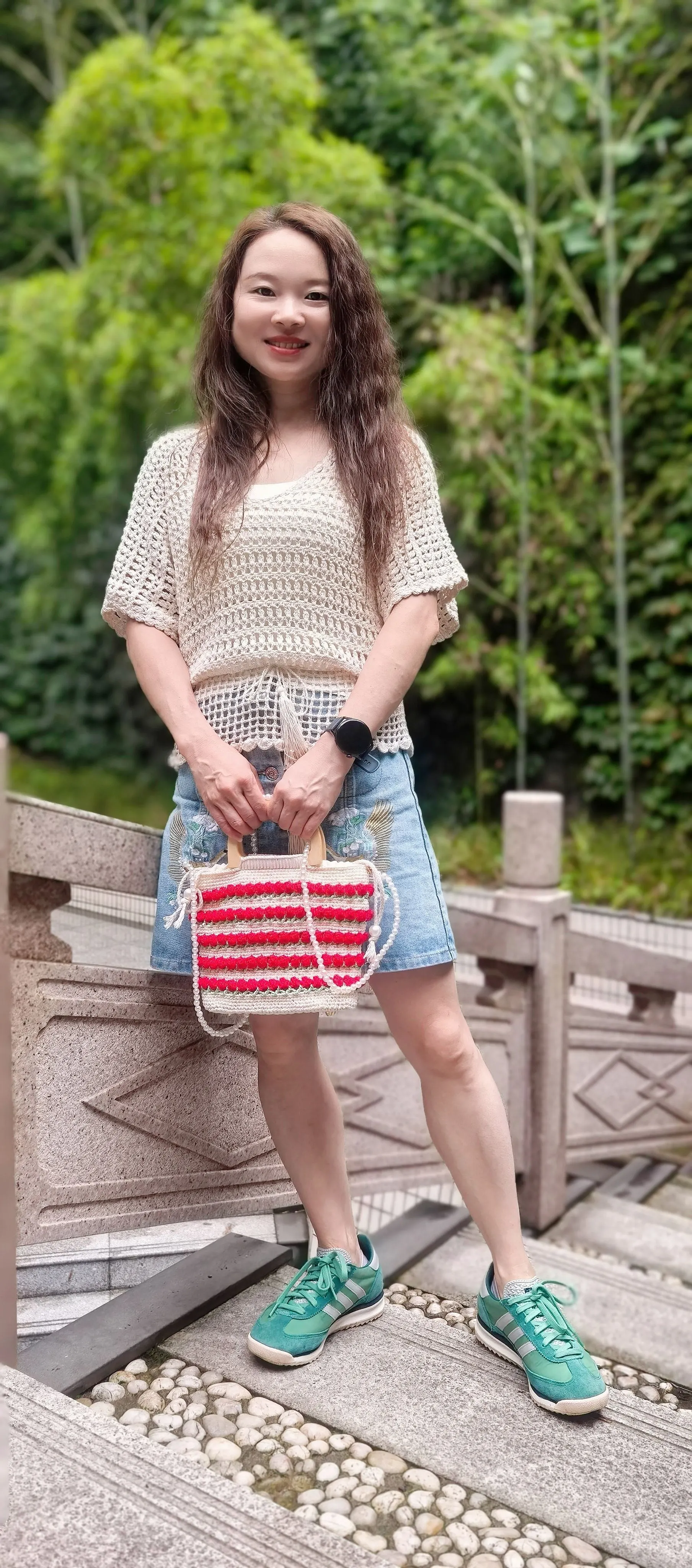 莫兰迪荷风线，亚麻棉, a crochet project shared by 我只在乎你