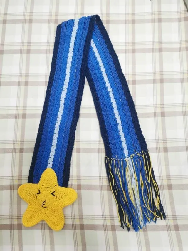 流星款儿童围巾, a crochet project shared by 8子宝宝