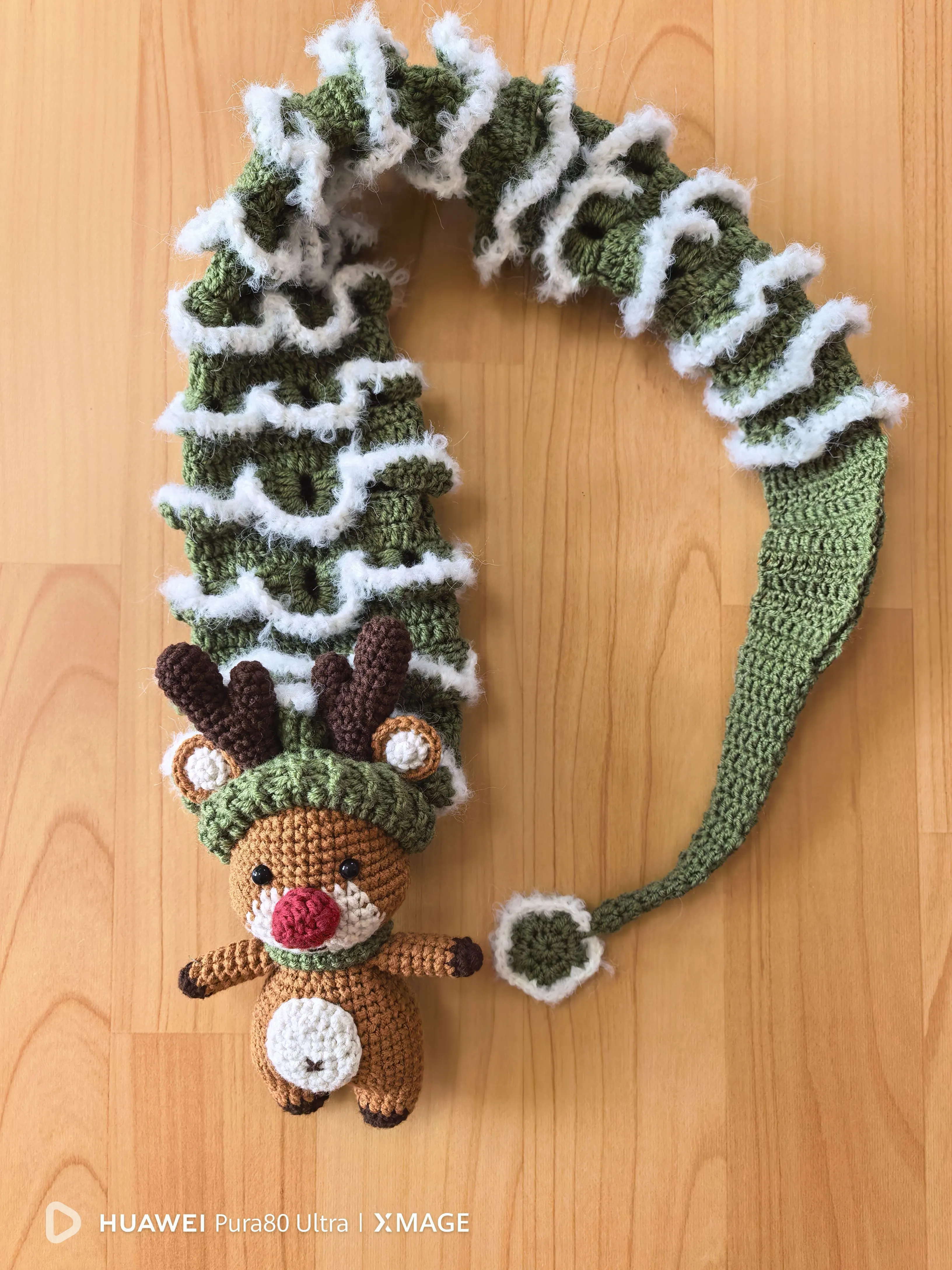 🦌麋鹿款🧣, a crochet project shared by 旖旎
