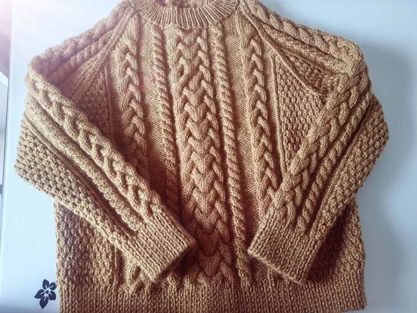 大麻花羊毛衫, a crochet project shared by 静静