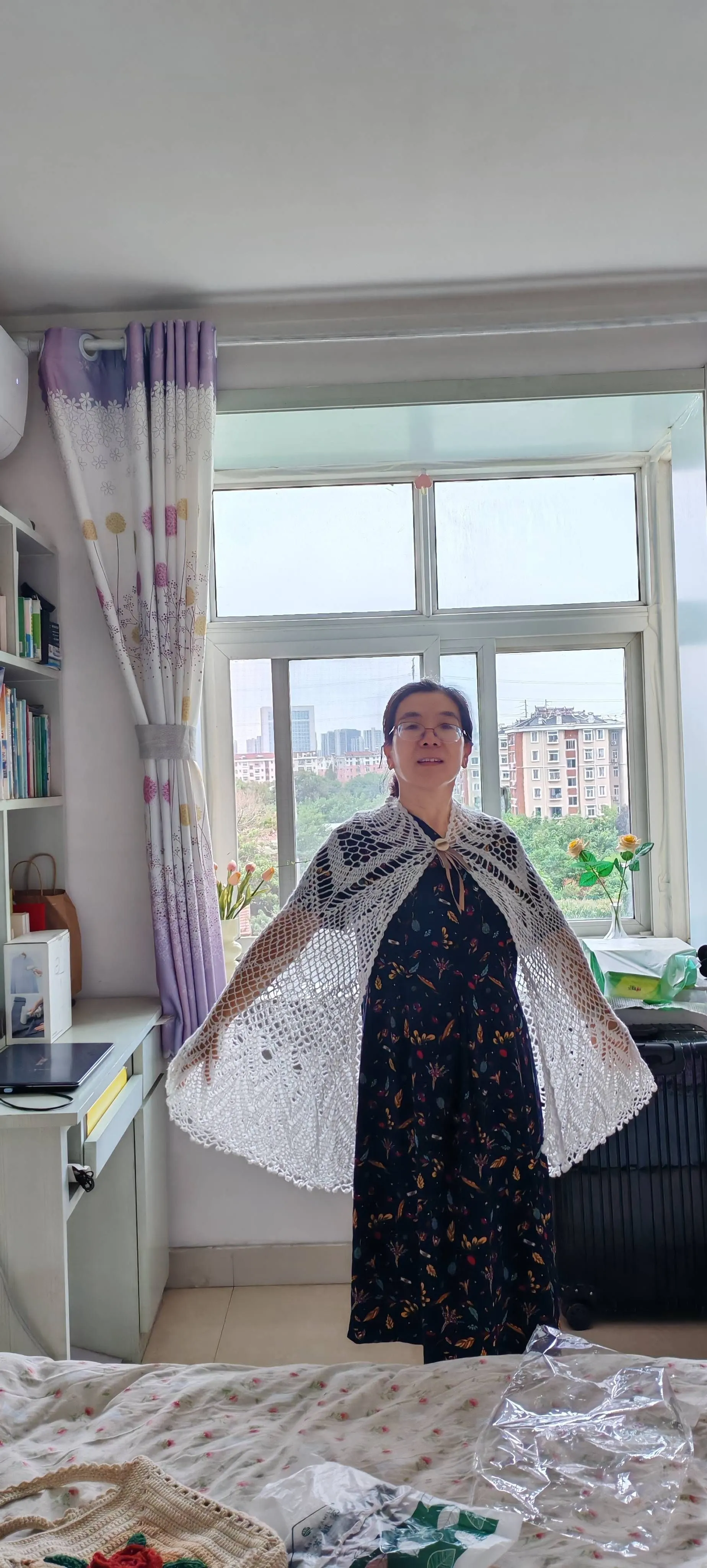 雀舞披肩, a crochet project shared by 远方的屋檐