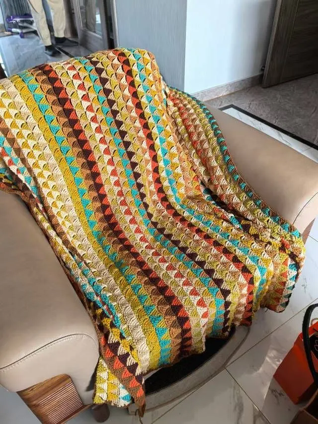 几何毯, a crochet project shared by 晏
