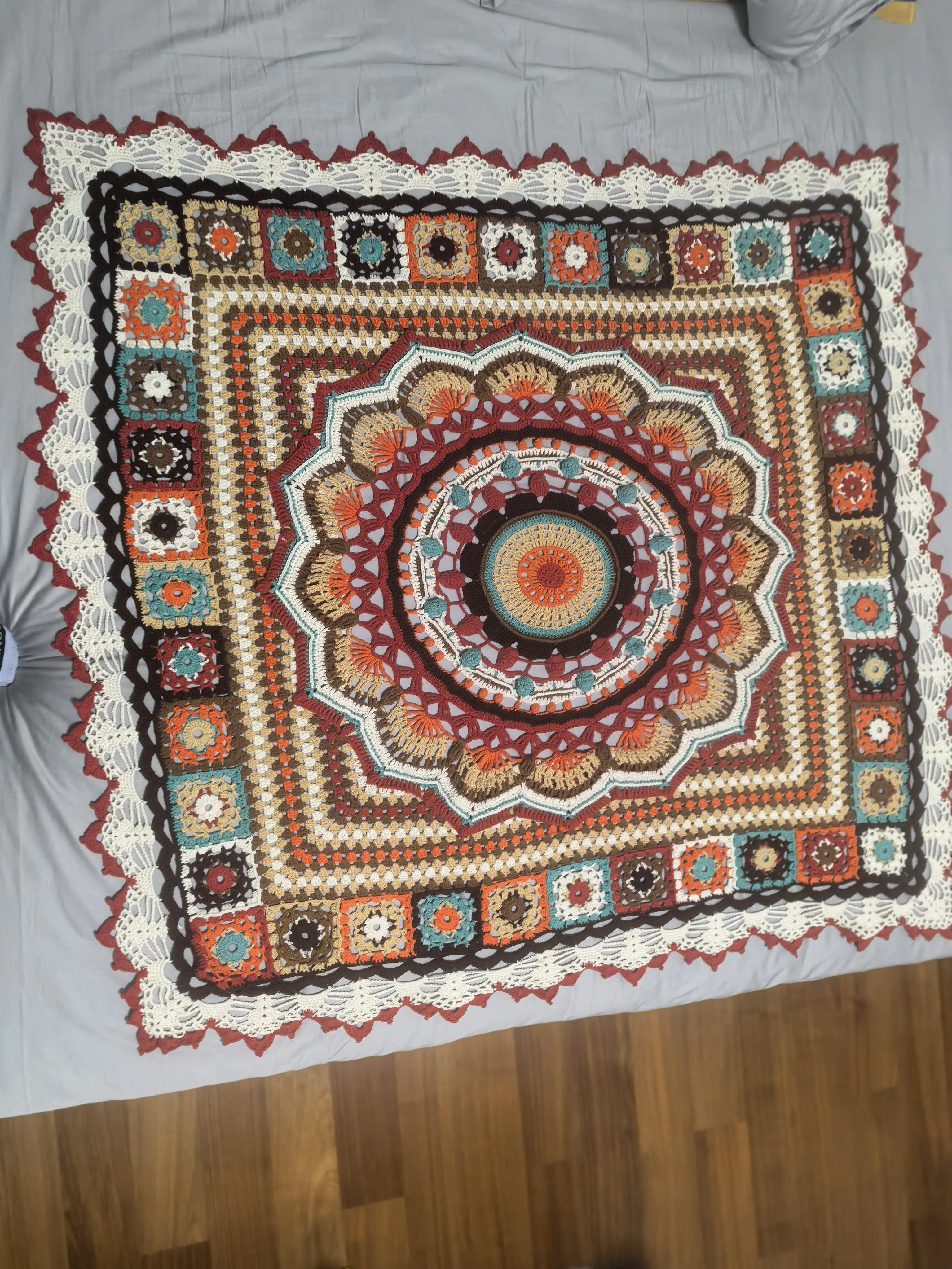 敦煌宝莲毯, a crochet project shared by 晏