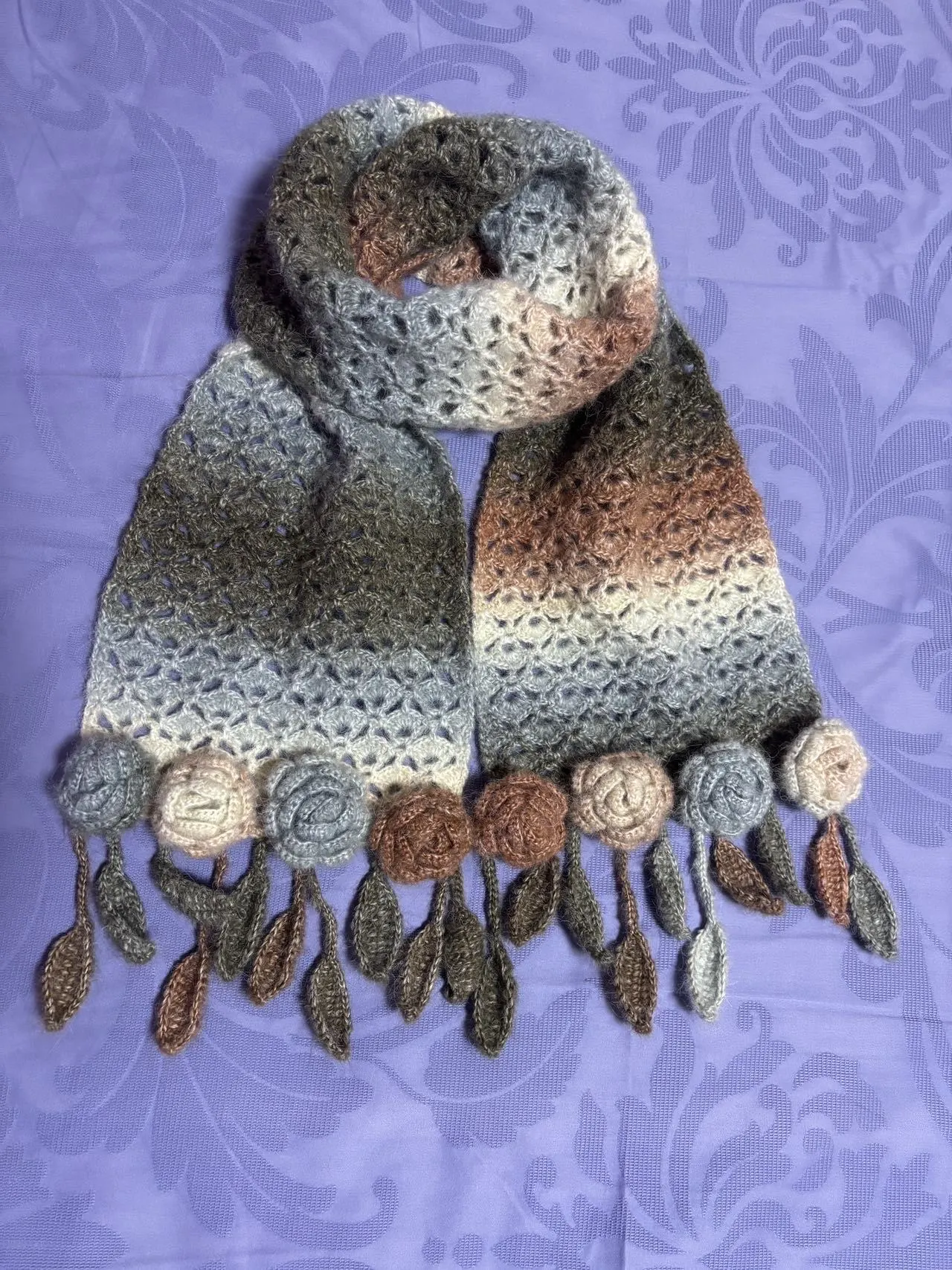 恋冬围巾, a crochet project shared by 爱钩织的明明