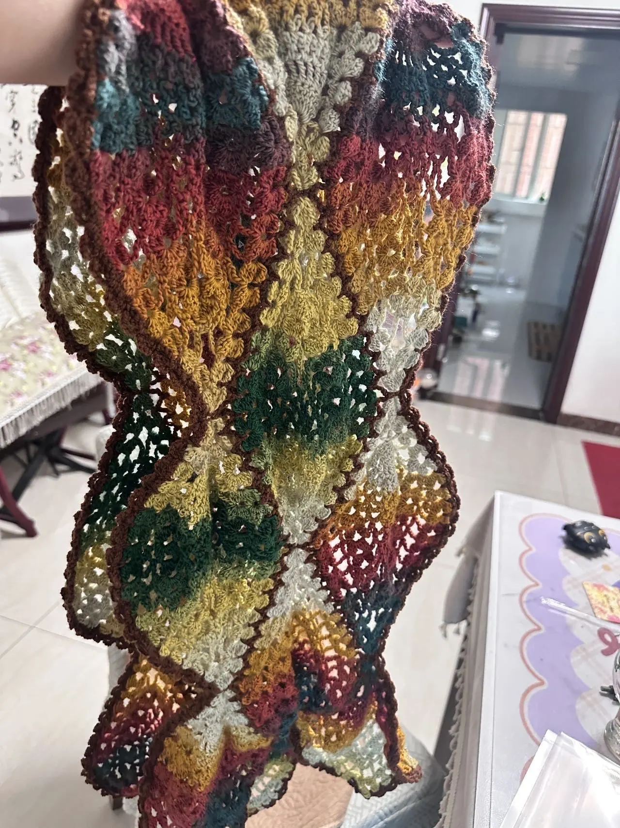 披肩, a crochet project shared by 小千同学🍭