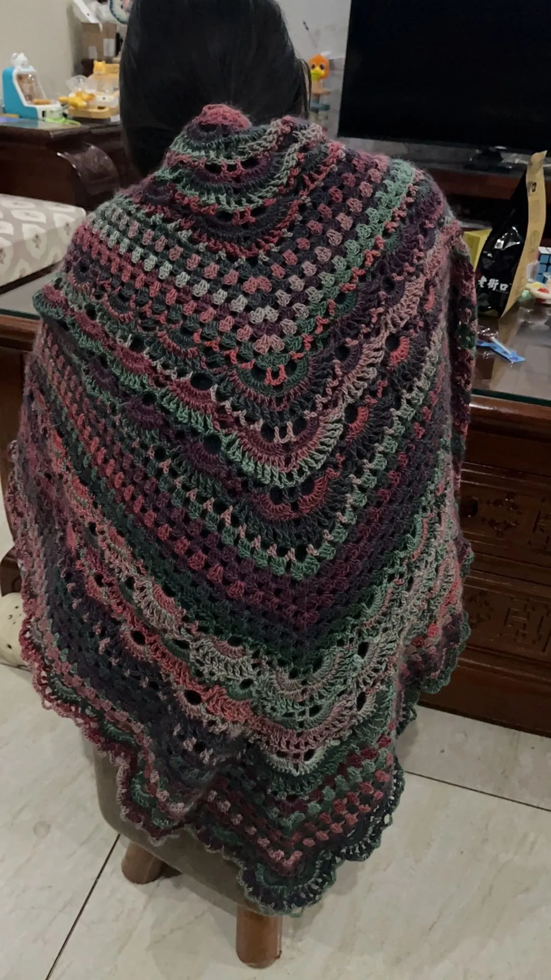 披肩, a crochet project shared by 爱钩织生活的人