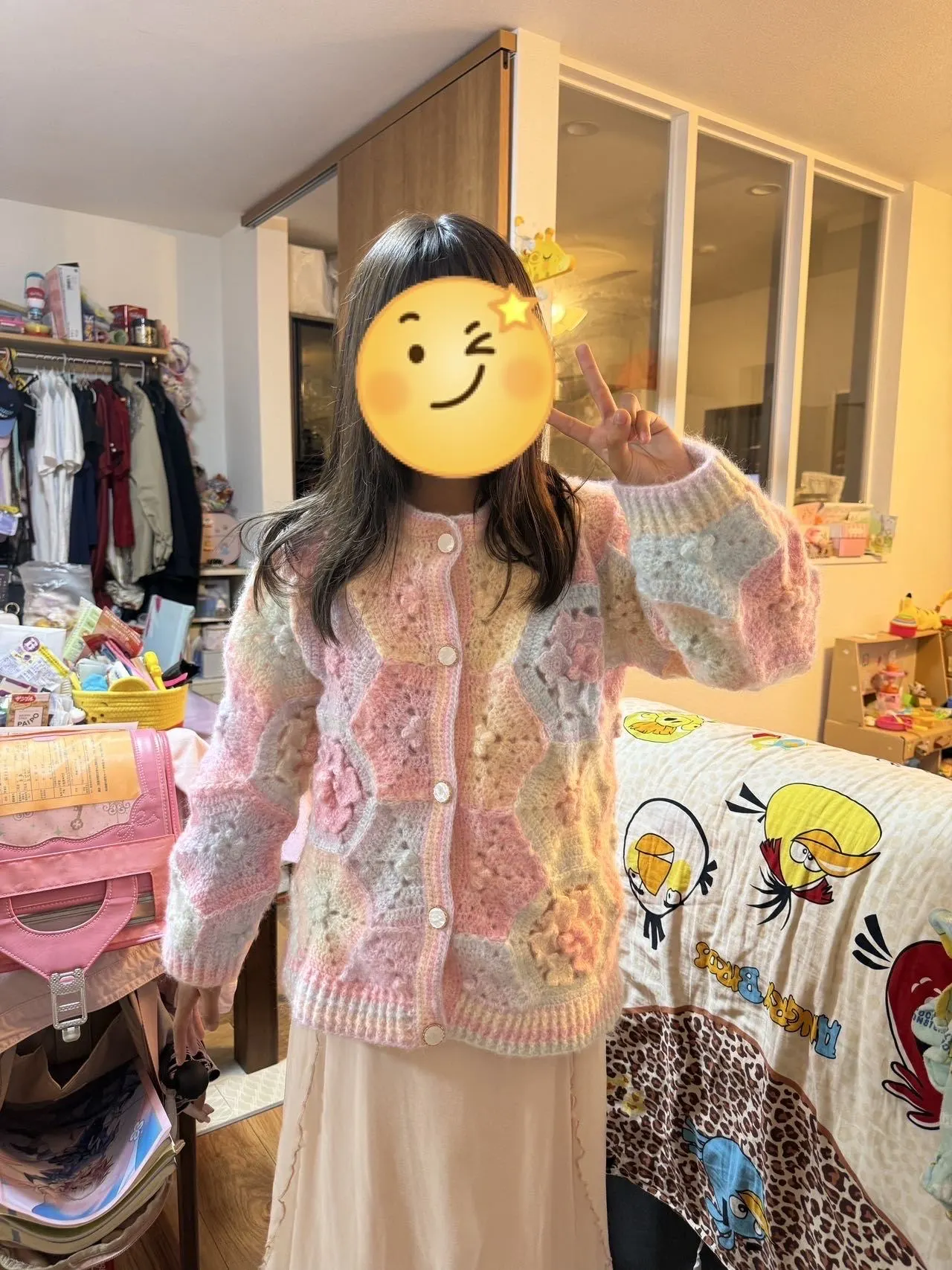 第一件衣服成品, a crochet project shared by 绛紫深兰