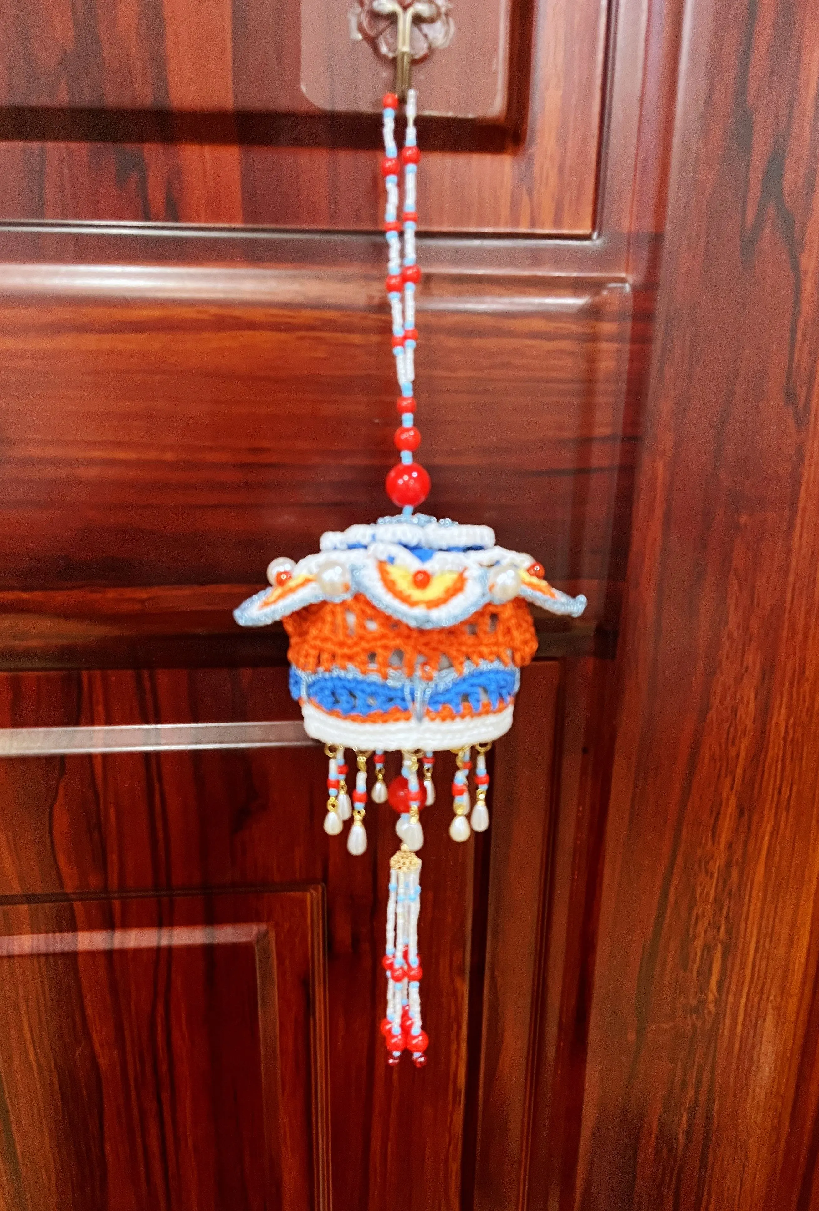 元吉华盖香囊, a crochet project shared by 艾文vs妈咪