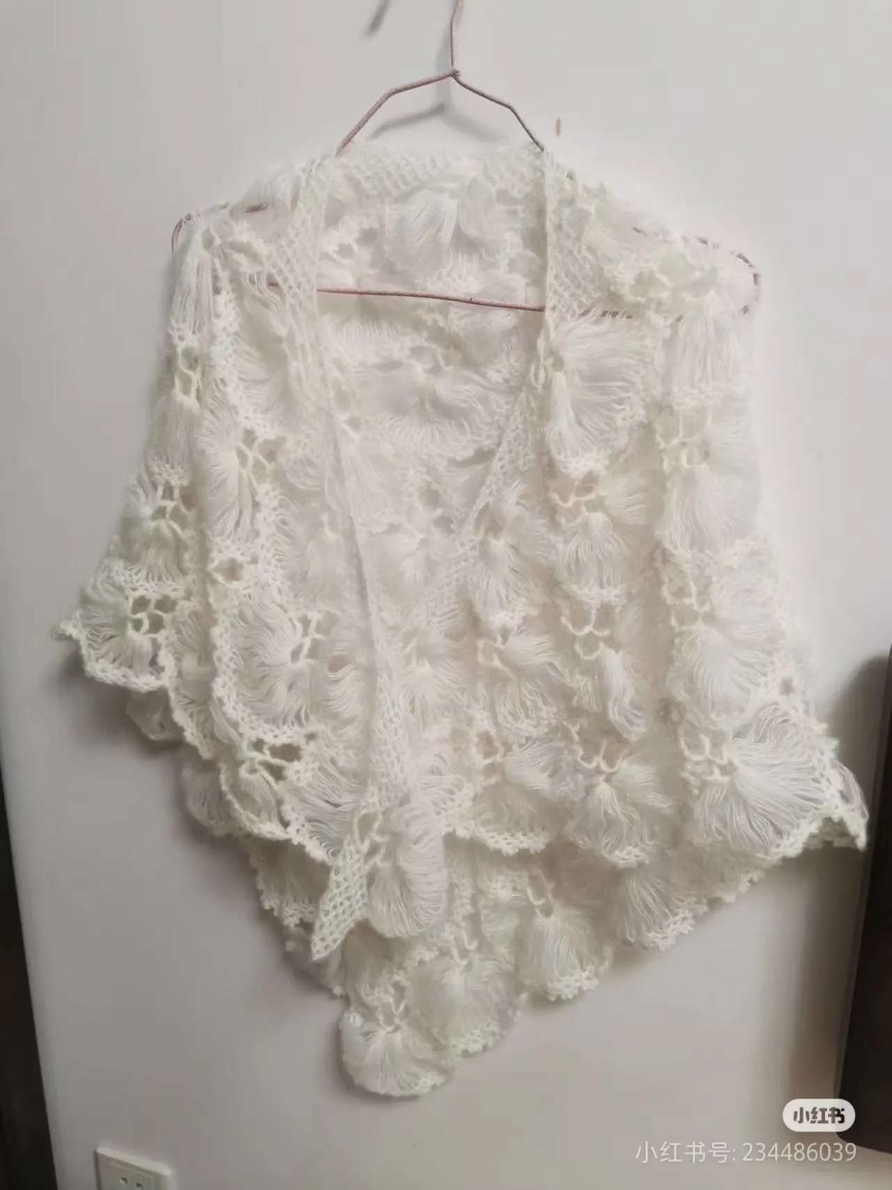 仙仙的合欢花披肩，配旗袍美的冒泡, a crochet project shared by Community maker
