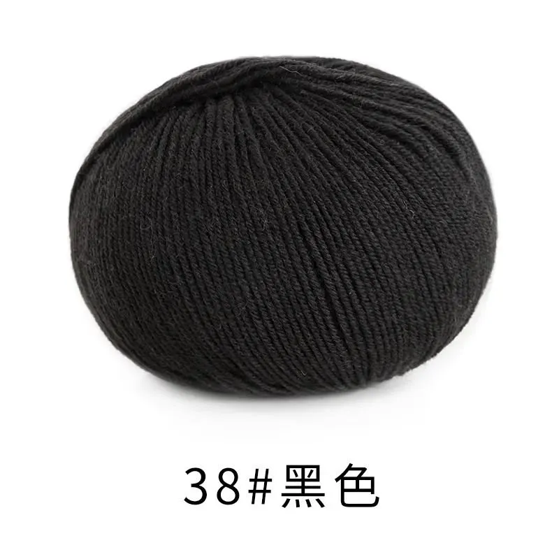 38#Black yarn color