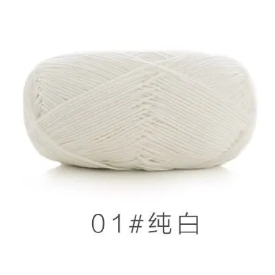 01#Brilliant White yarn color