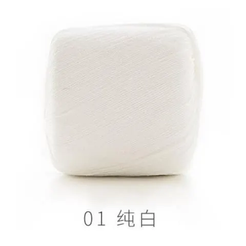 01#Brilliant White yarn color